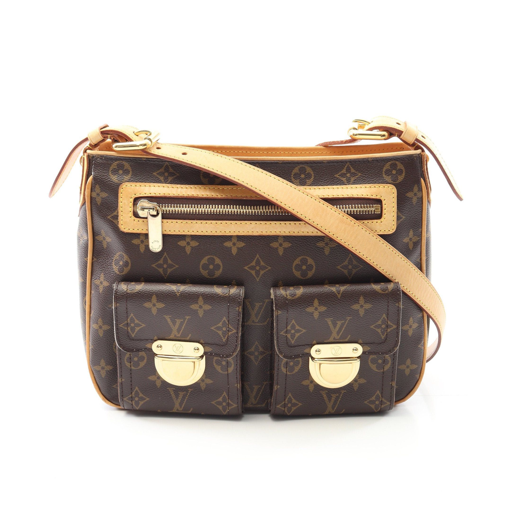 Louis Vuitton Louis Vuitton Hudson Gm Monogram Shoulder Bag Leather Brown Size ONE SIZE - 1 Thumbnail