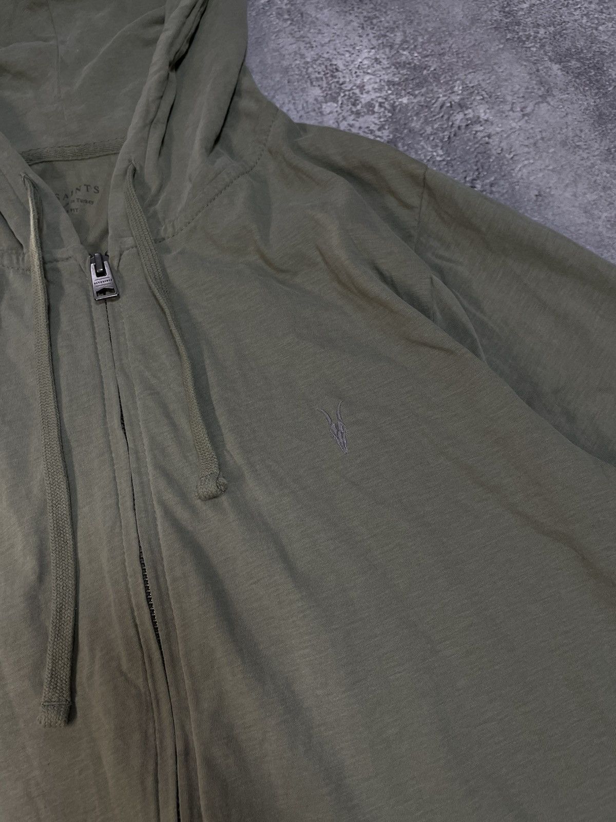 Allsaints ALLSAINTS Light Zip Hoody Rick Owens Style Avantgarde Grunge Size US M / EU 48-50 / 2 - 3 Thumbnail