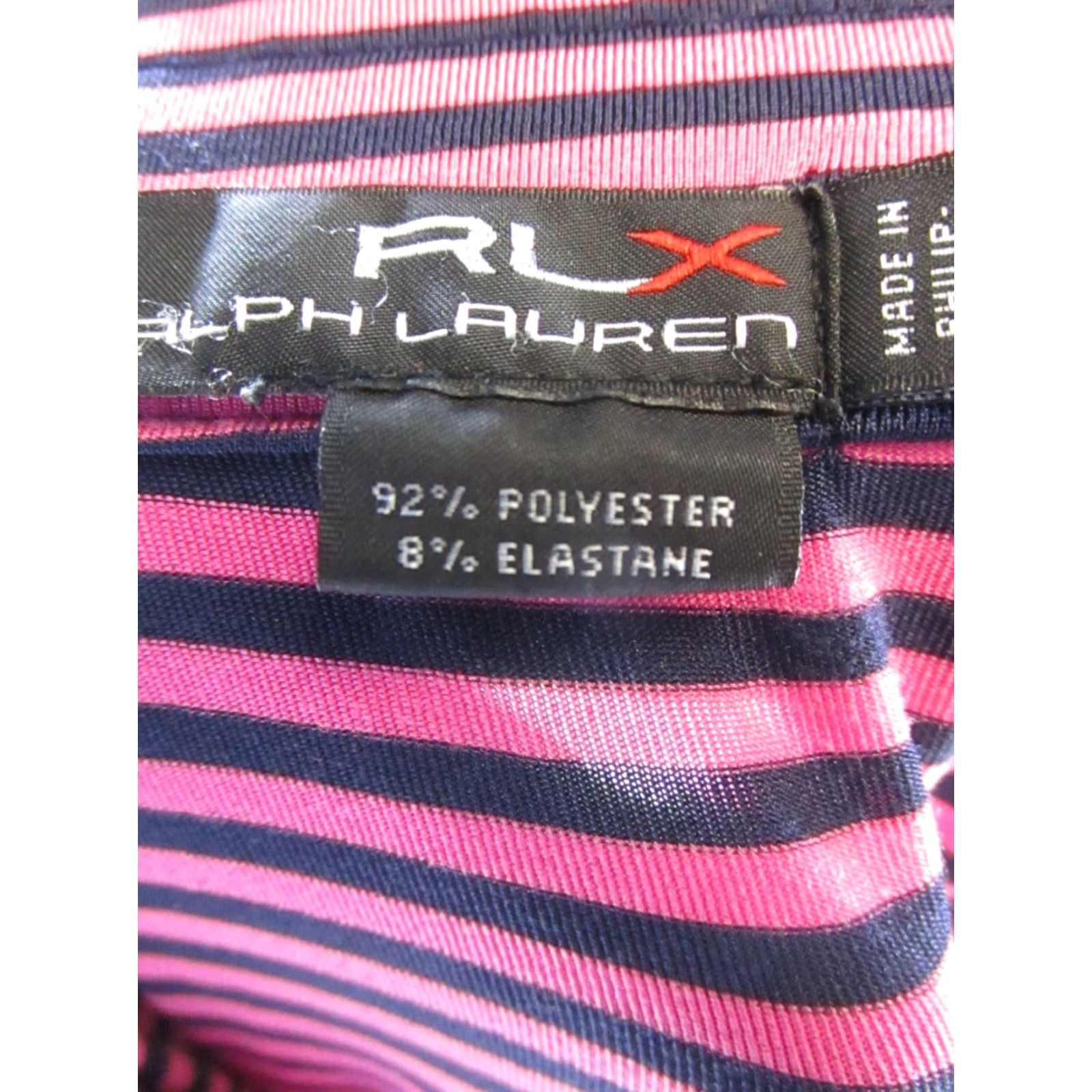 Ralph Lauren Ralph Lauren RLX Polo Shirt Mens Medium Pink Striped Golf Us Open Size US M / EU 48-50 / 2 - 4 Thumbnail