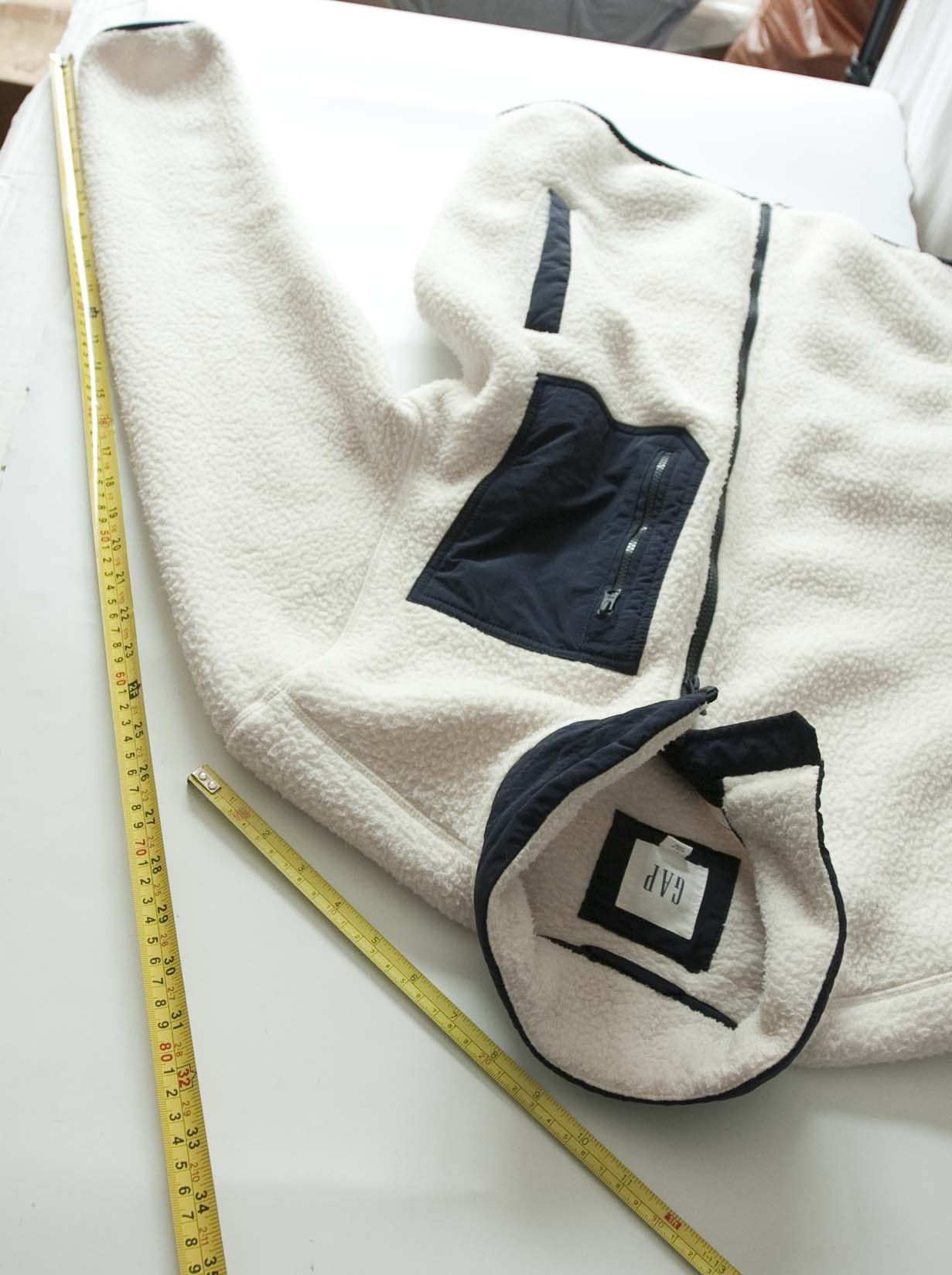 Gap Gap Jacket Fleece Full Zip Pocket Size S White Size US S / EU 44-46 / 1 - 5 Thumbnail