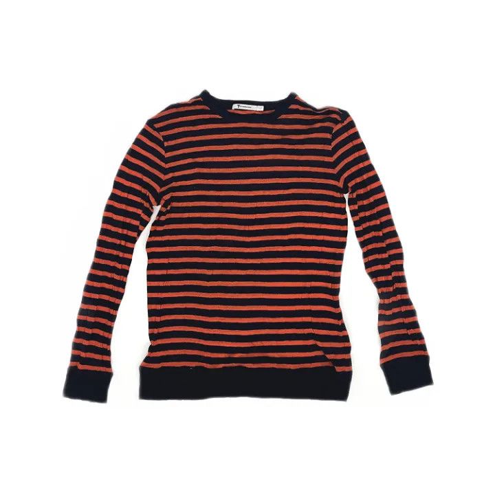 Alexander Wang Alexander Wang Casual Striped Long Sleeve Top 0079 Size XS / US 0-2 / IT 36-38 - 1 Thumbnail