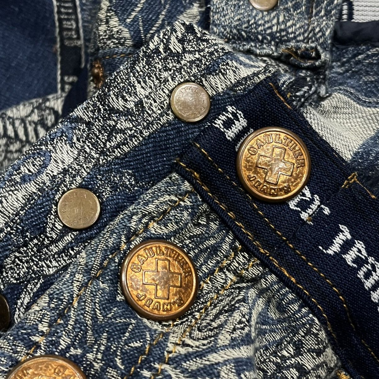 Jean Paul Gaultier × Vintage 💥RARE💥FW94 Jean Paul Gaultier Dragon Tatto Jeans Size US 28 / EU 44 - 8 Thumbnail