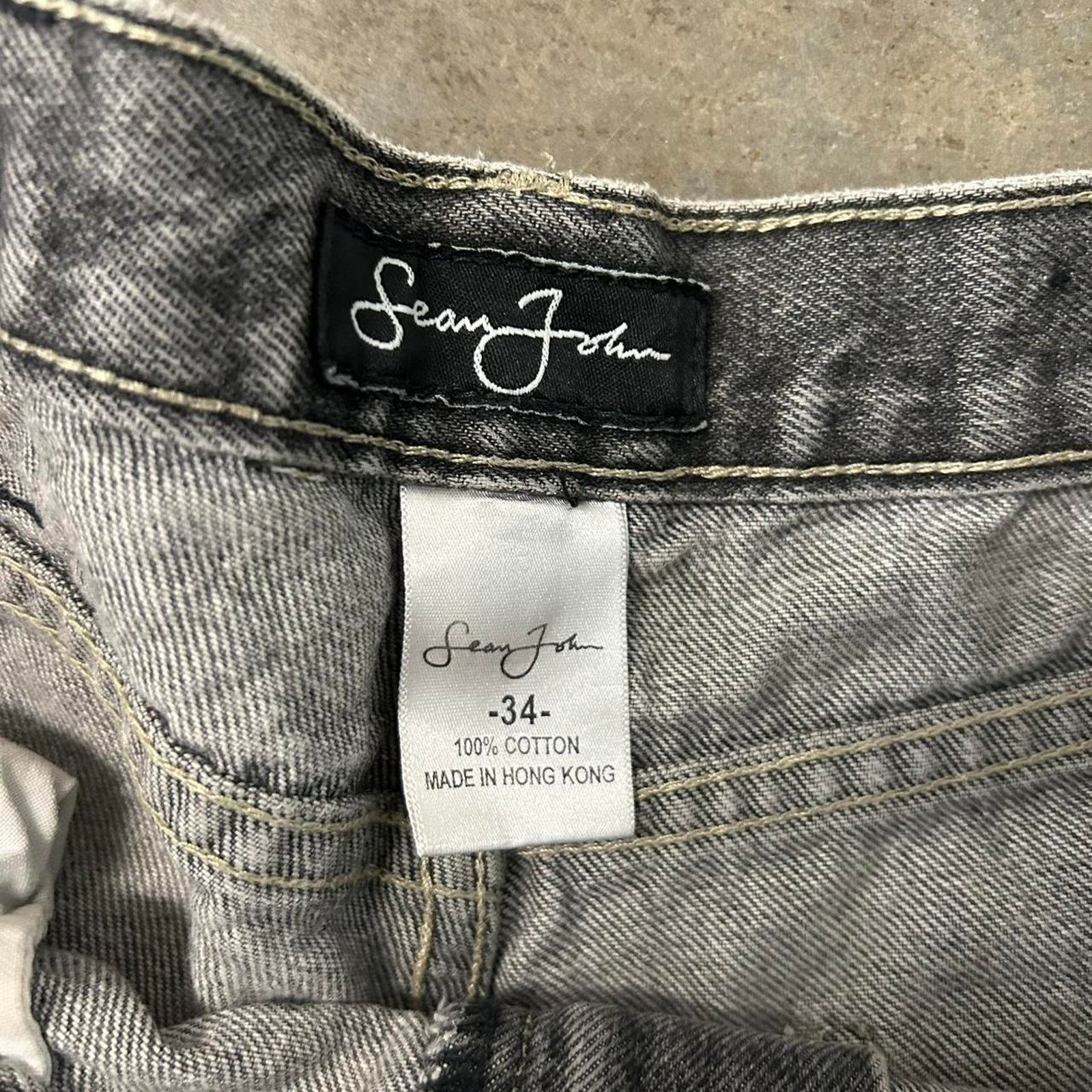 Sean John Y2K Sean John black and grey jeans Size US 34 / EU 50 - 7 Thumbnail
