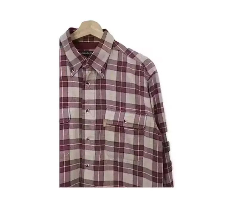 Vintage Kansai Tabito Flannel Shirt Button Up Size US M / EU 48-50 / 2 - 4 Thumbnail