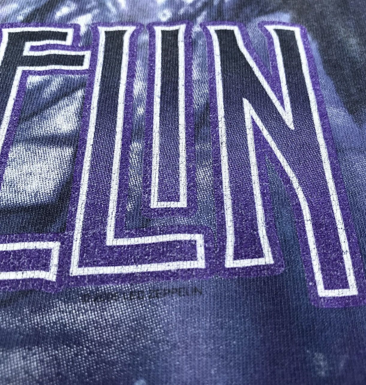 Band Tees × Led Zeppelin × Vintage Vintage 90s led zeppelin Tie Dye Promo Tee Shirt Size US M / EU 48-50 / 2 - 3 Thumbnail