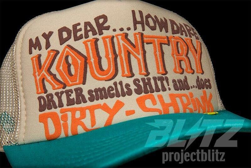 Kapital KAPITAL KOUNTRY DIRTY SHIRNK TRUCKER CAP HAT BEIGE TURQUOISE Size ONE SIZE - 1 Thumbnail