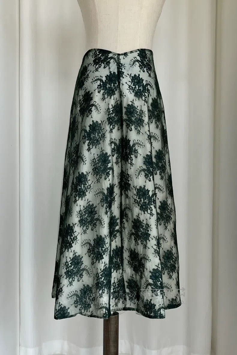 Comme des Garcons Comme Des Garcons size M Lace white fabric skirt Size 23" - 5 Thumbnail