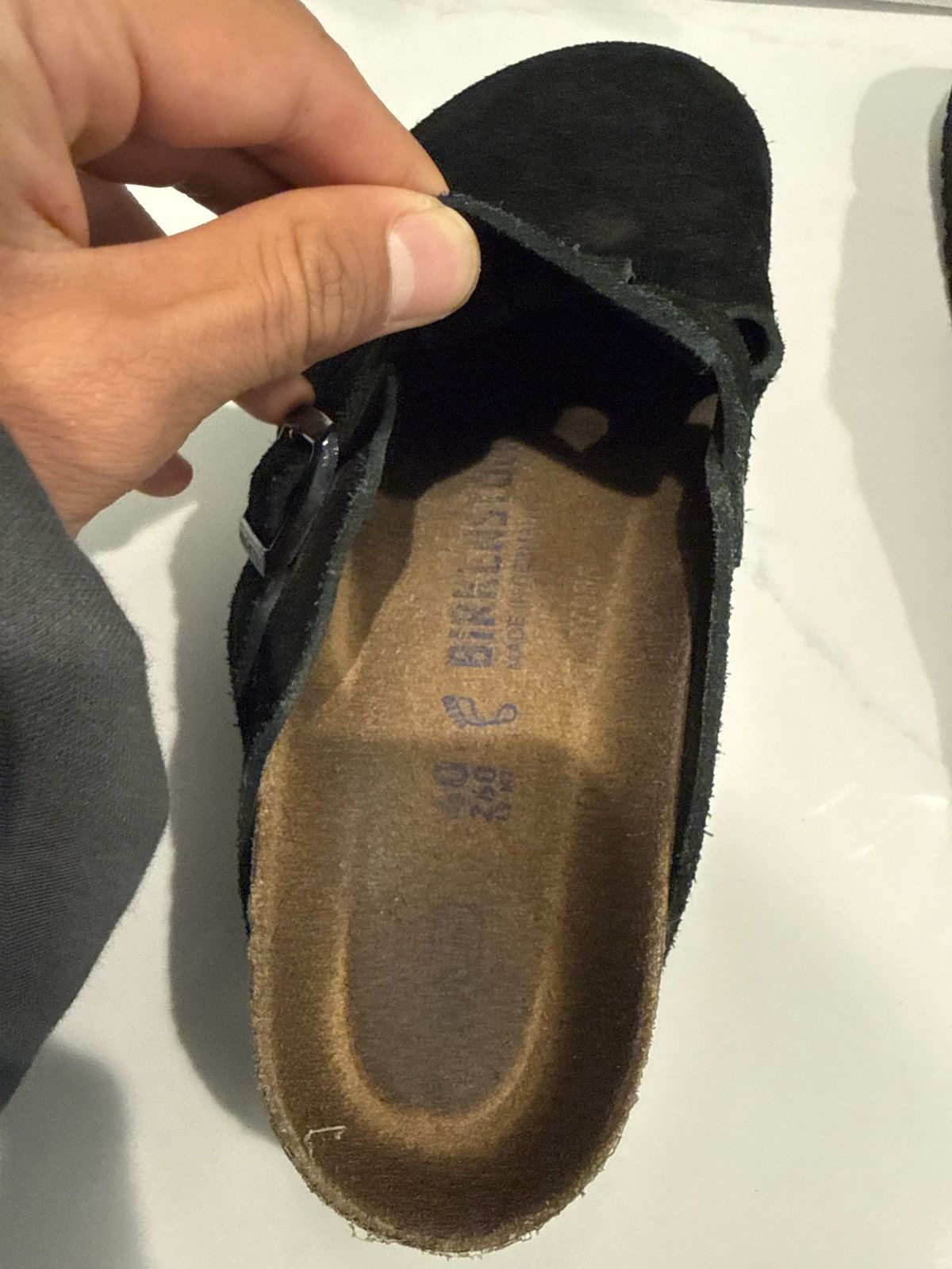 Birkenstock Birkenstock boston suede soft top - black Size US 7 / EU 40 - 7 Thumbnail