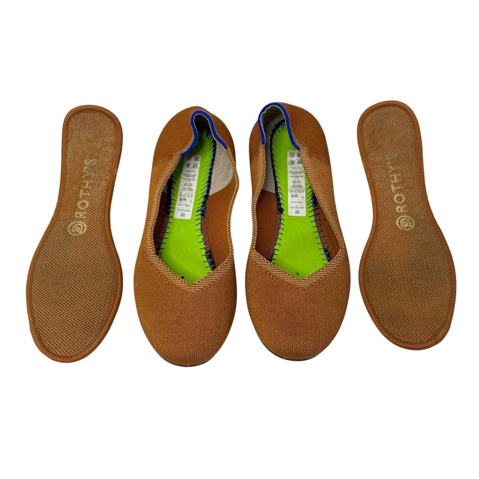 Rothy's ROTHY’S Fawn Colorway Rounded Toe Ballet Knit Flats Slip On Size US 8 / IT 38 - 7 Thumbnail