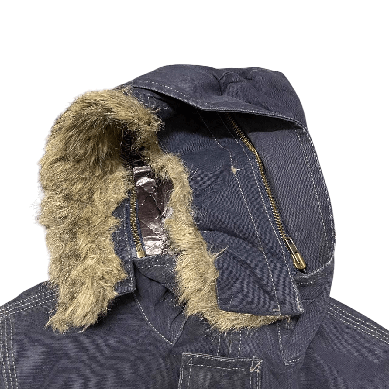 Hysteric Glamour Vintage 90's Hysteric Glamour Fur Hooded Jacket Size US M / EU 48-50 / 2 - 6 Thumbnail