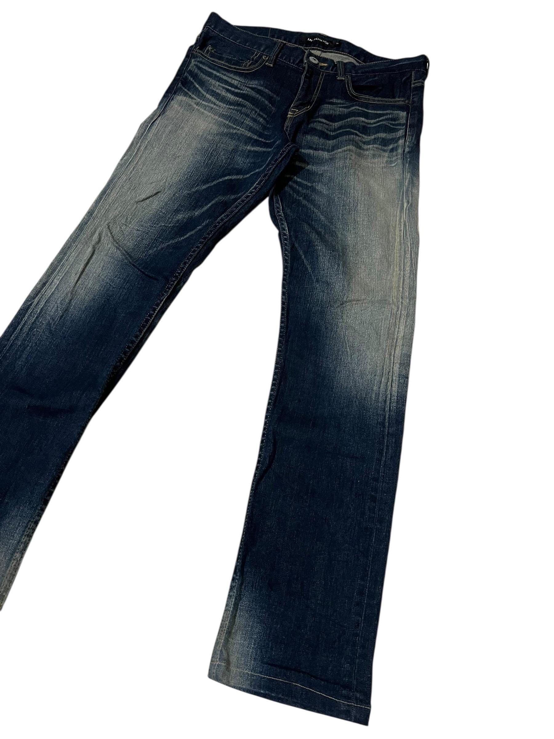 Japanese Brand JackRose Whiskering Jeans