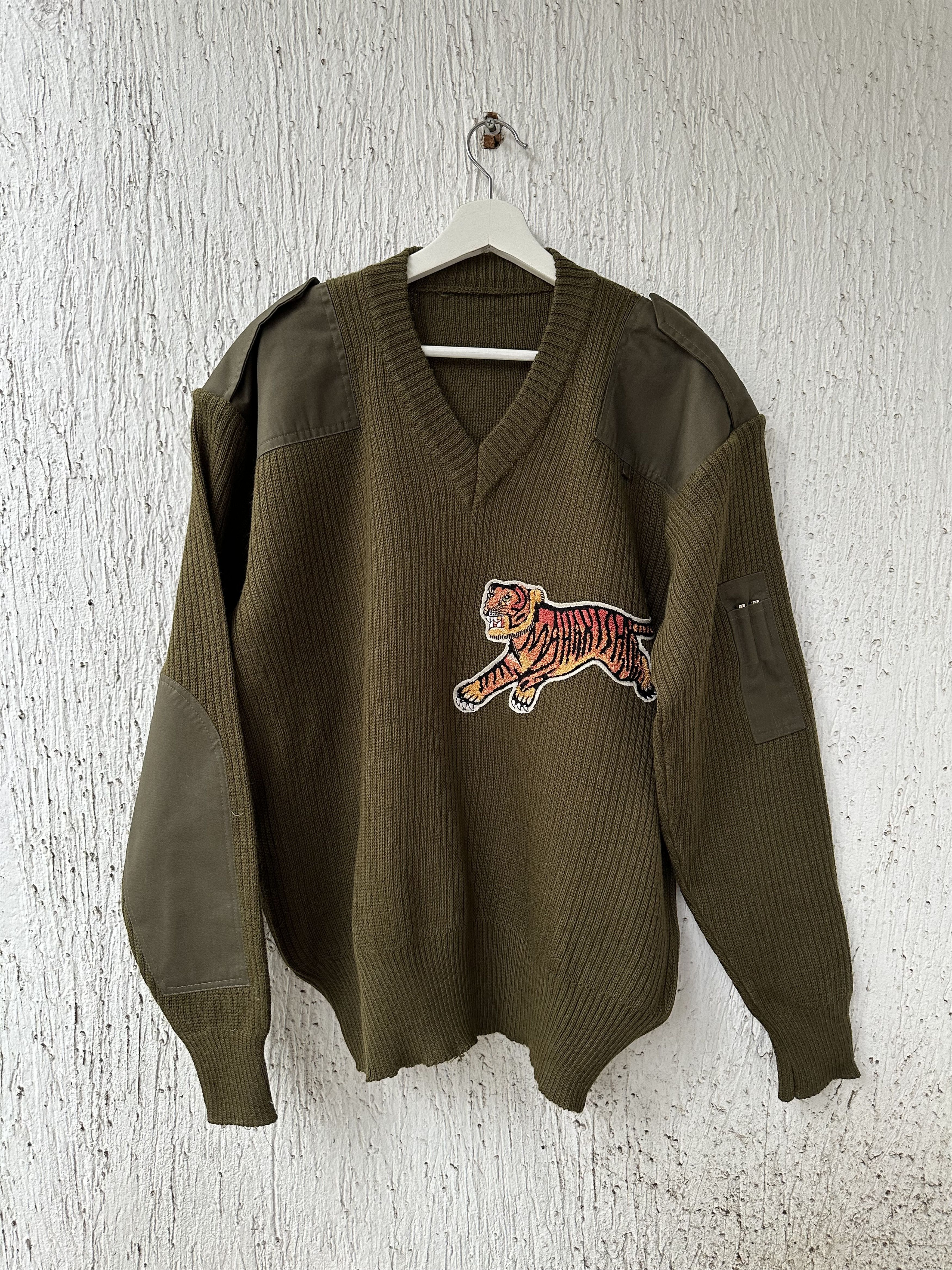 Maharishi Tiger Embroidered Military Jumper Size US L / EU 52-54 / 3 - 1 Thumbnail