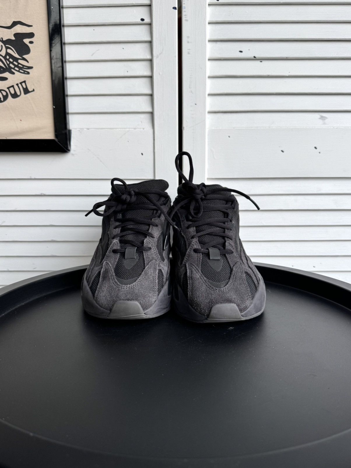 Adidas × Kanye West Adidas Yeezy Boost 700 V2 Vanta Black Mens Shoes US9 FU6684 Size US 9 / EU 42 - 3 Thumbnail