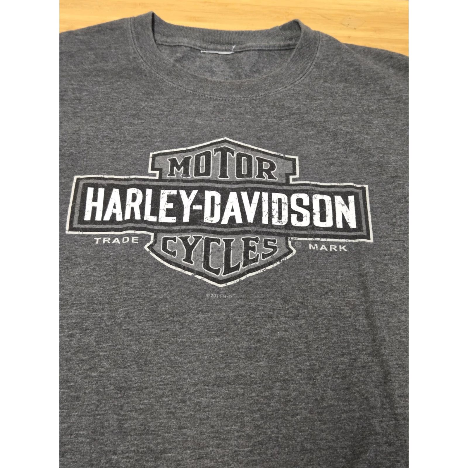 Harley Davidson Harley-Davidson Shirt Mens L Gray Deluxe Gillette Wyoming Cowboy Motorcycle Tee Shirt Size US L / EU 52-54 / 3 - 2 Thumbnail