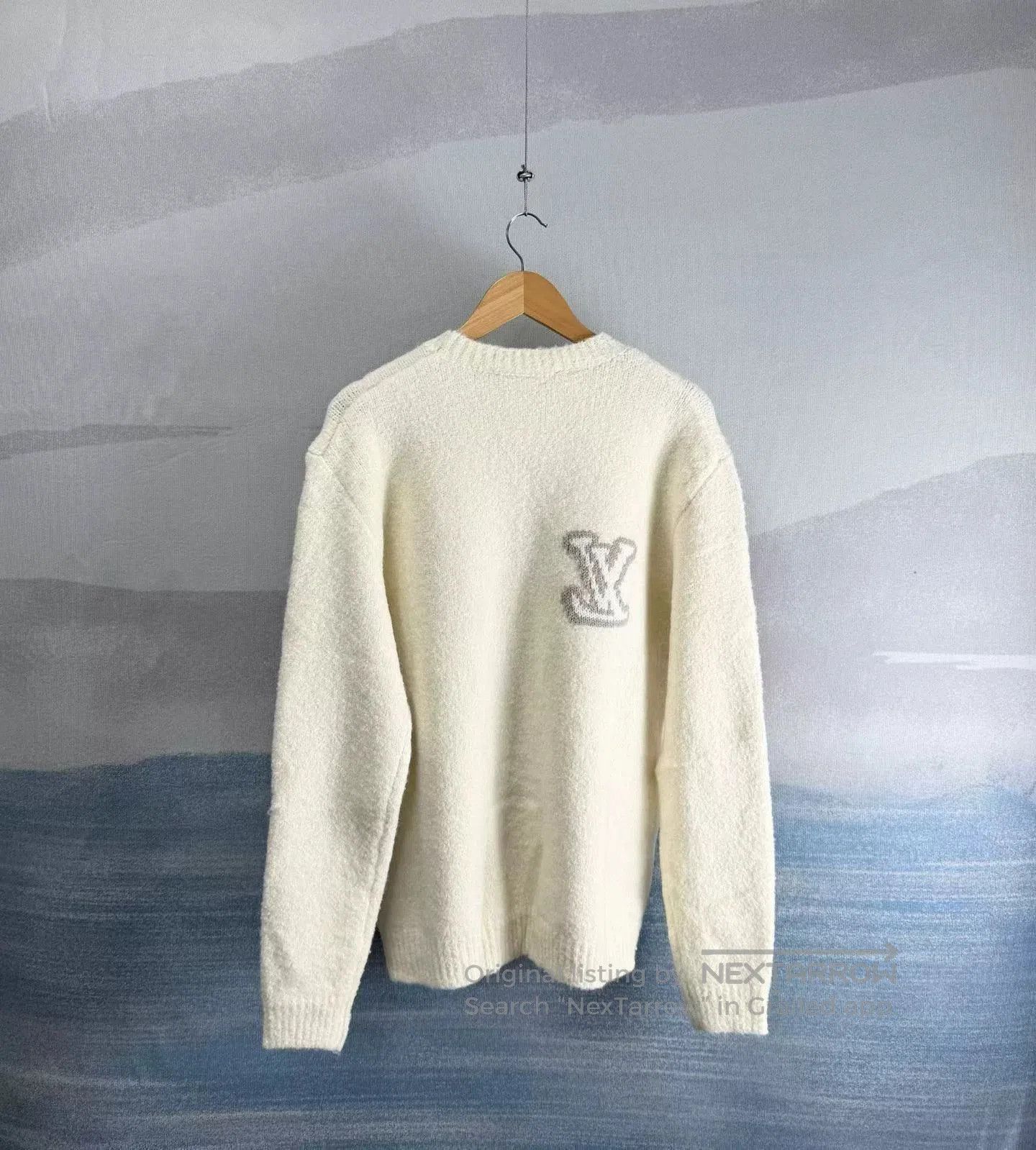 Louis Vuitton louis vuitton white wool teddy sweater. Size US XXL / EU 58 / 5 - 3 Thumbnail