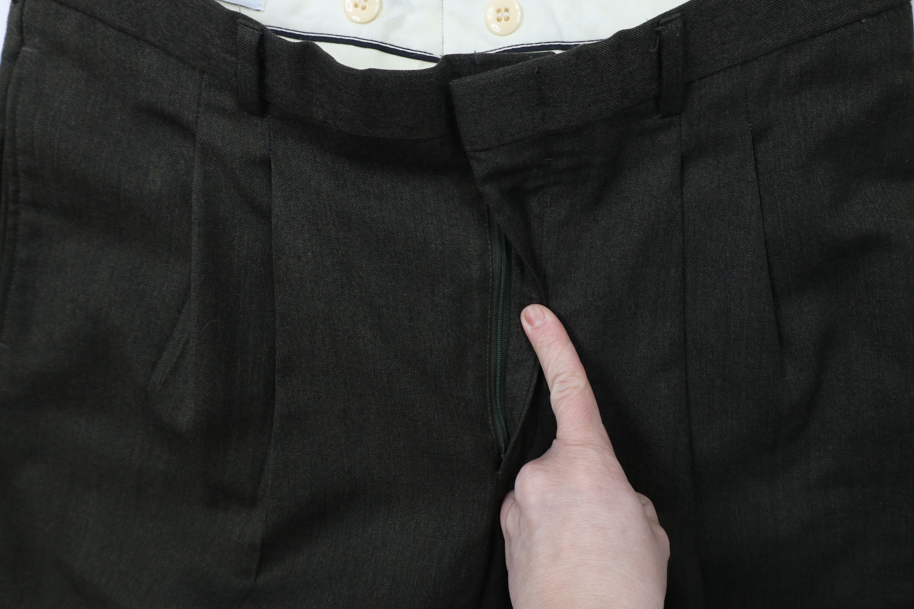 Vintage Vintage 90s Streetwear Wide Leg Chino Pants Trousers Green Size US 32 / EU 48 - 7 Thumbnail