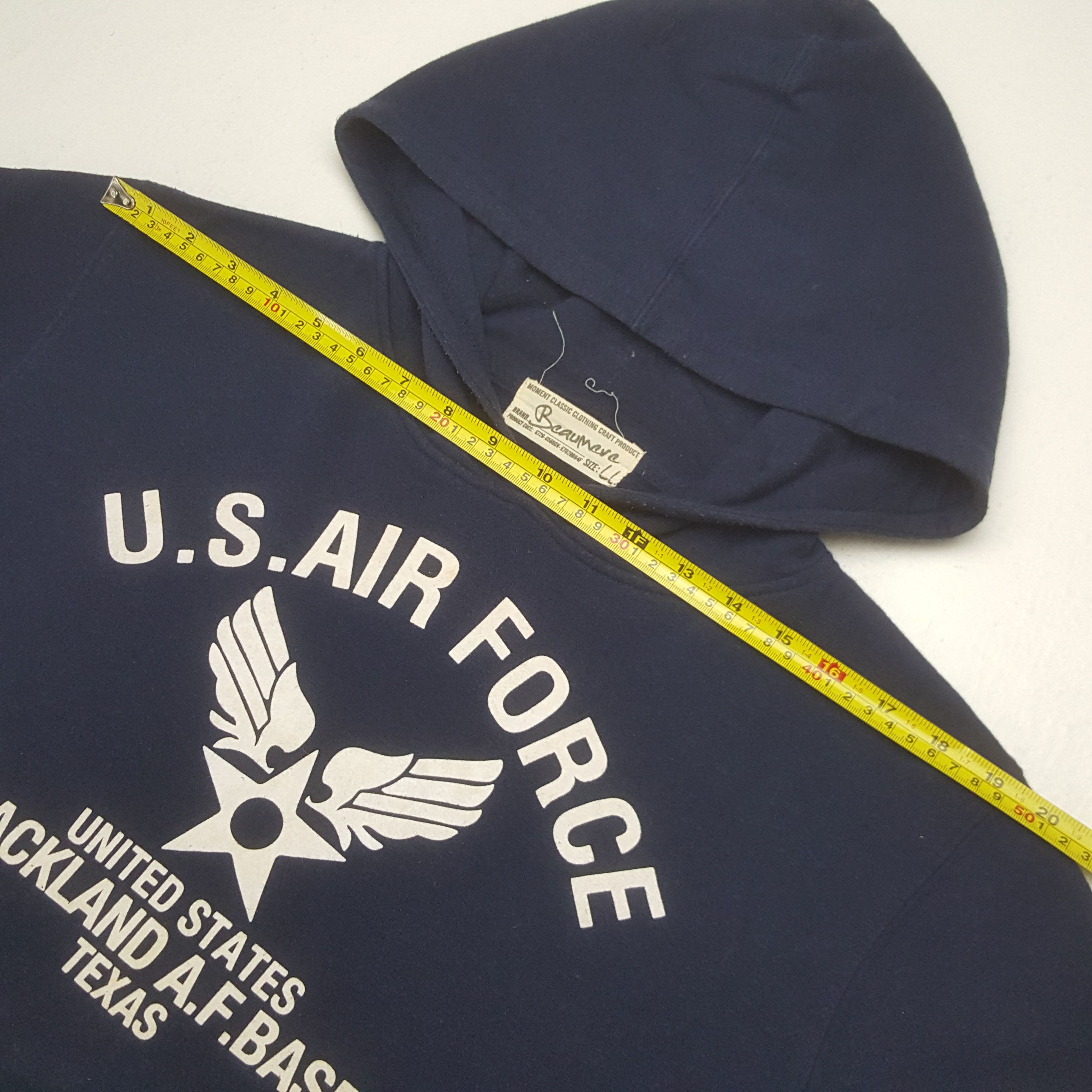 Beaumere Vintage U.S. Air Force Sweatshirt Hoodie Size US L / EU 52-54 / 3 - 5 Thumbnail