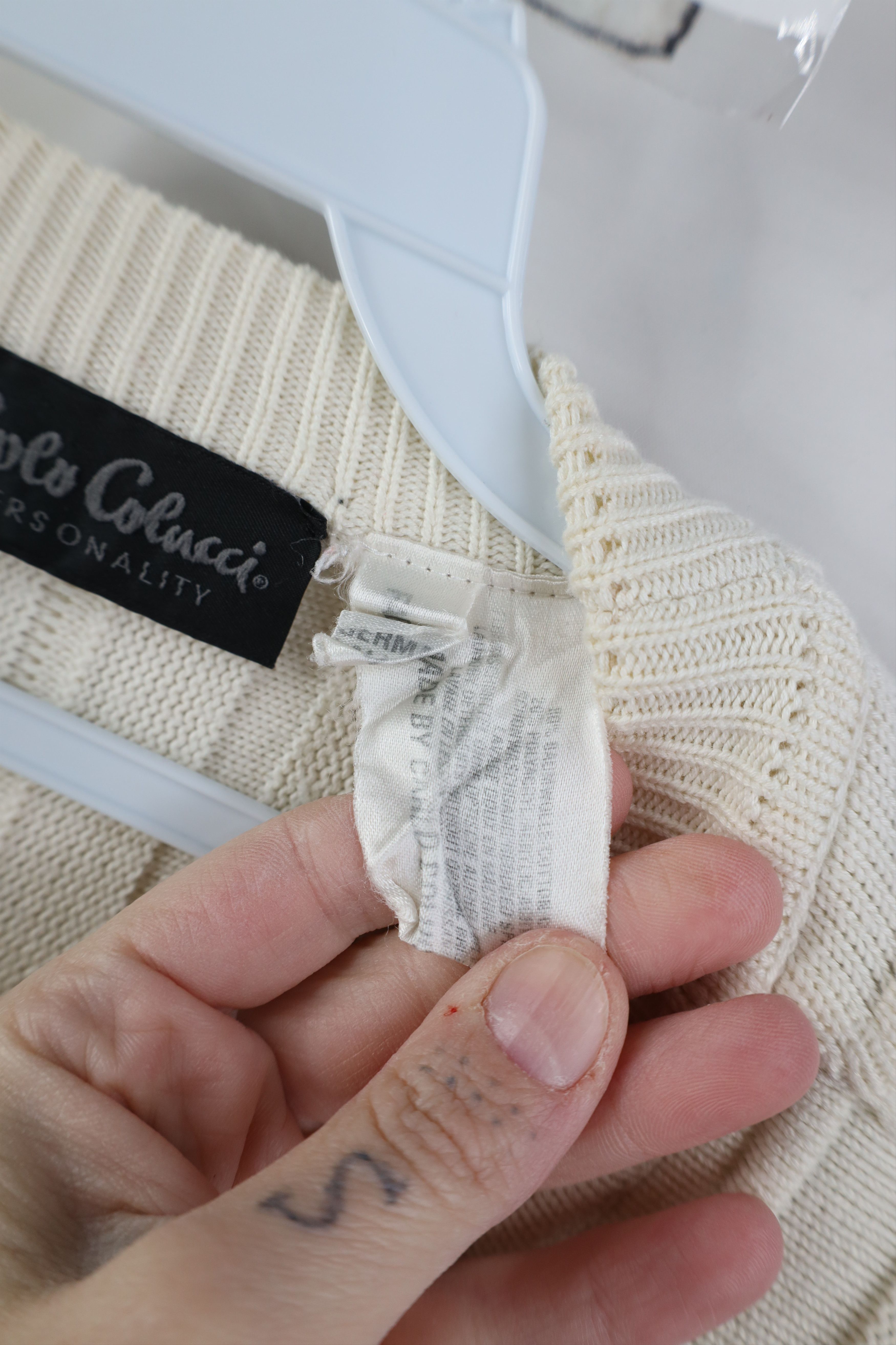Vintage Vintage 90s Streetwear Block Ribbed Knit Crewneck Sweater Size US XXL / EU 58 / 5 - 7 Thumbnail