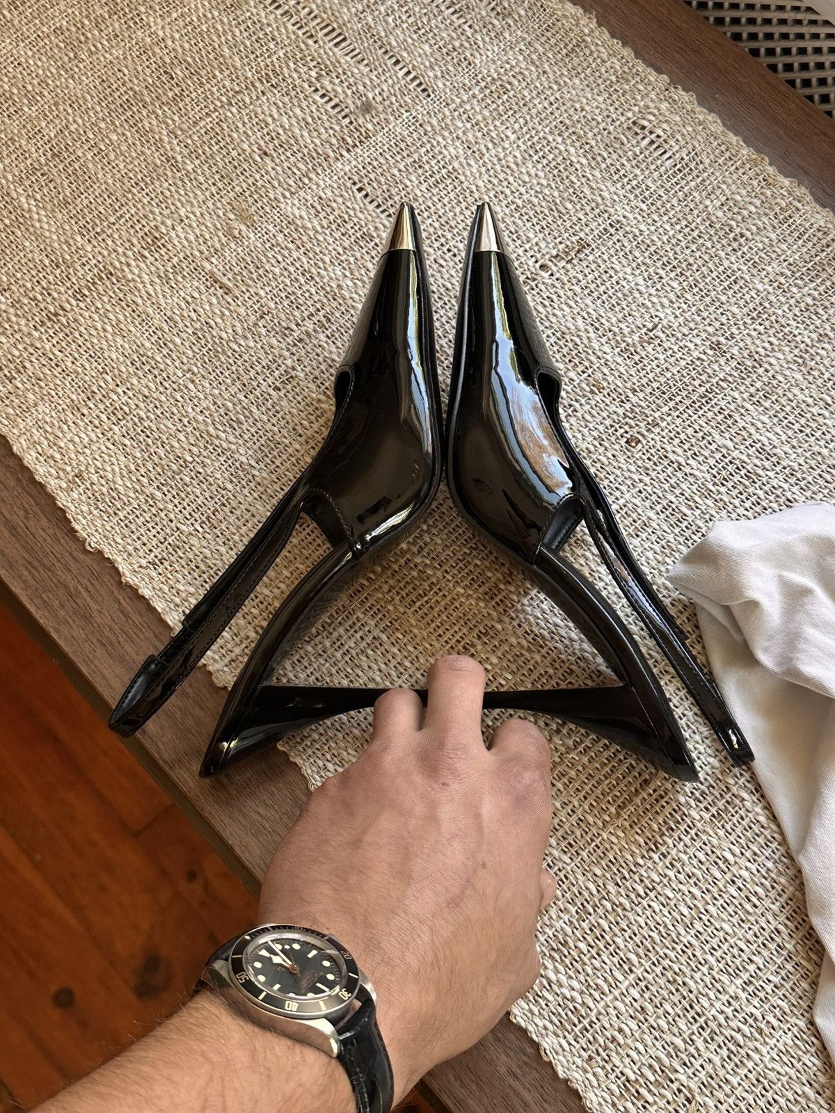 Saint Laurent Paris Saint Laurent Vesper Heels Size US 8 / IT 38 - 5 Thumbnail