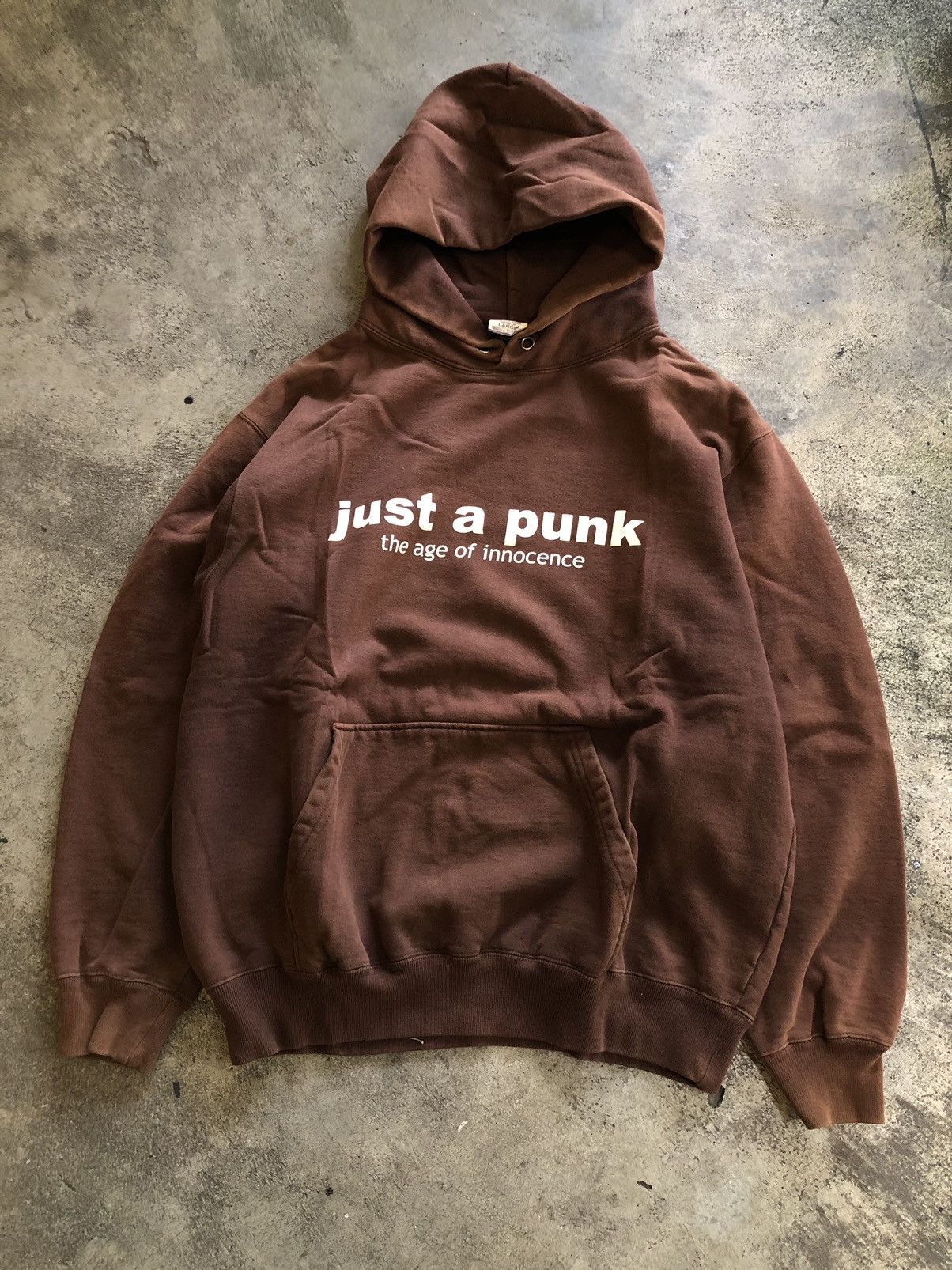 JAPANESE PEARL DIVER “JUST A PUNK” HOODIE SUN FADED