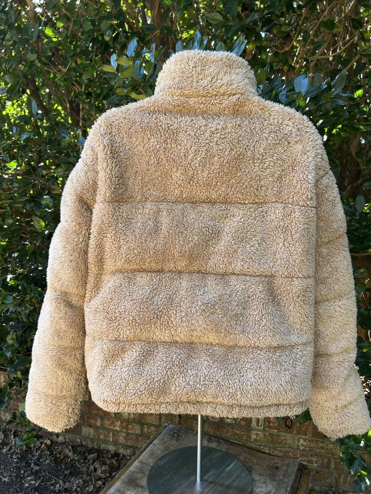 Hollister Hollister Mockneck Puffer Sherpa Cream Teddy Jacket Coat L Size L / US 10 / IT 46 - 2 Thumbnail