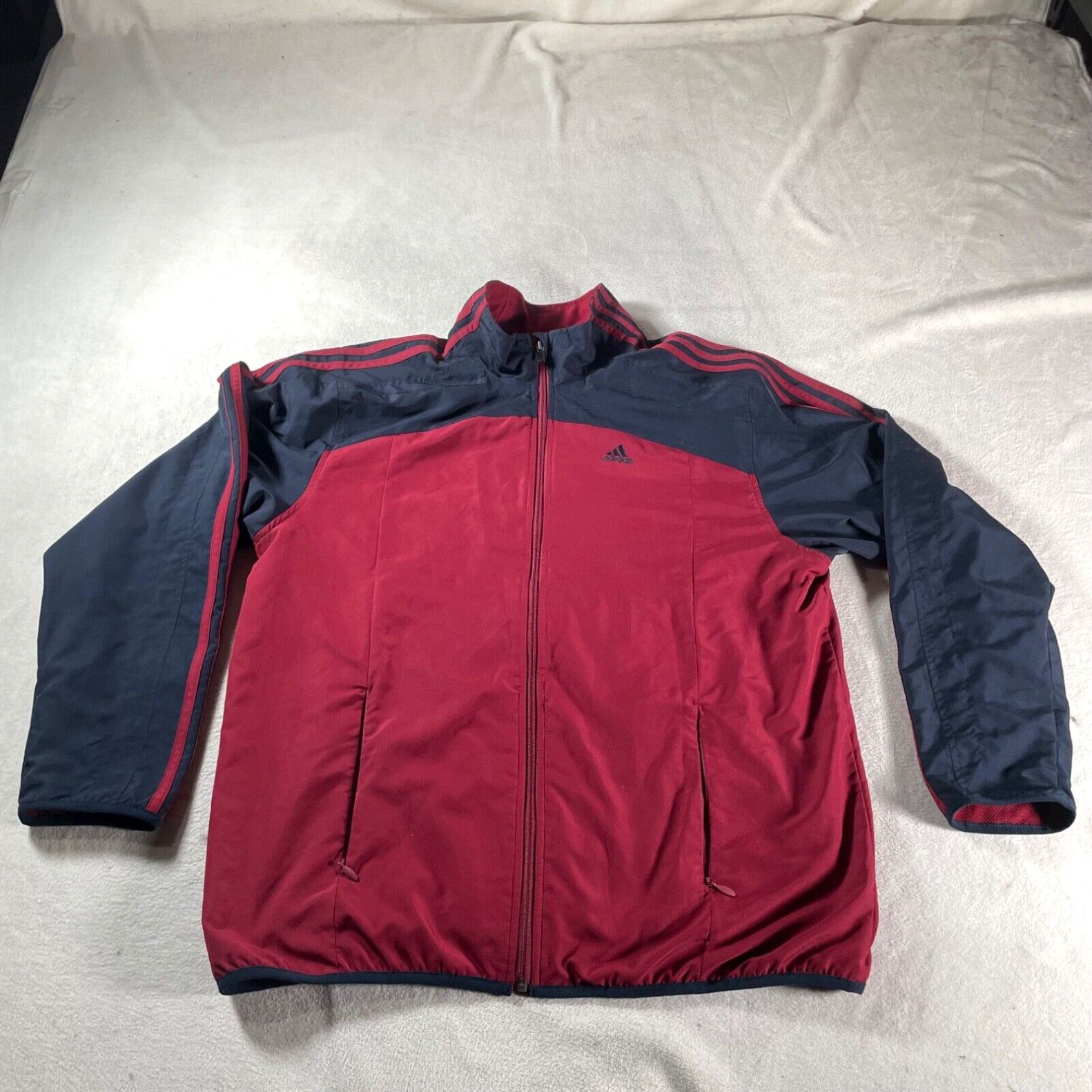 Mens red adidas jacket sale