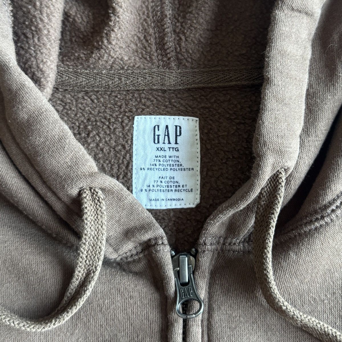 Gap Brown GAP zip up hoodie Size US XXL / EU 58 / 5 - 4 Thumbnail