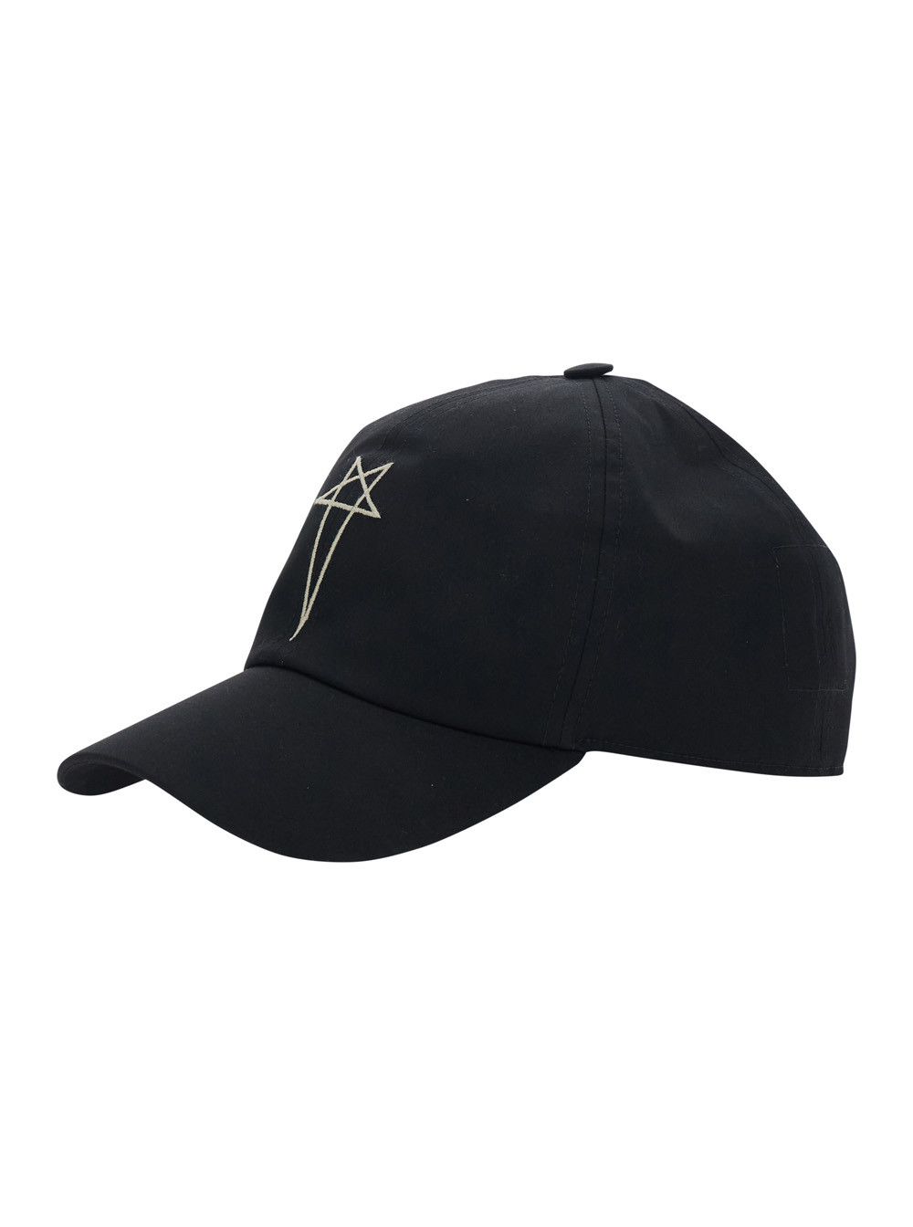 Rick Owens Drkshdw Embroidered Visor Cap - Black Cotton Hat for Men Size ONE SIZE - 1 Thumbnail