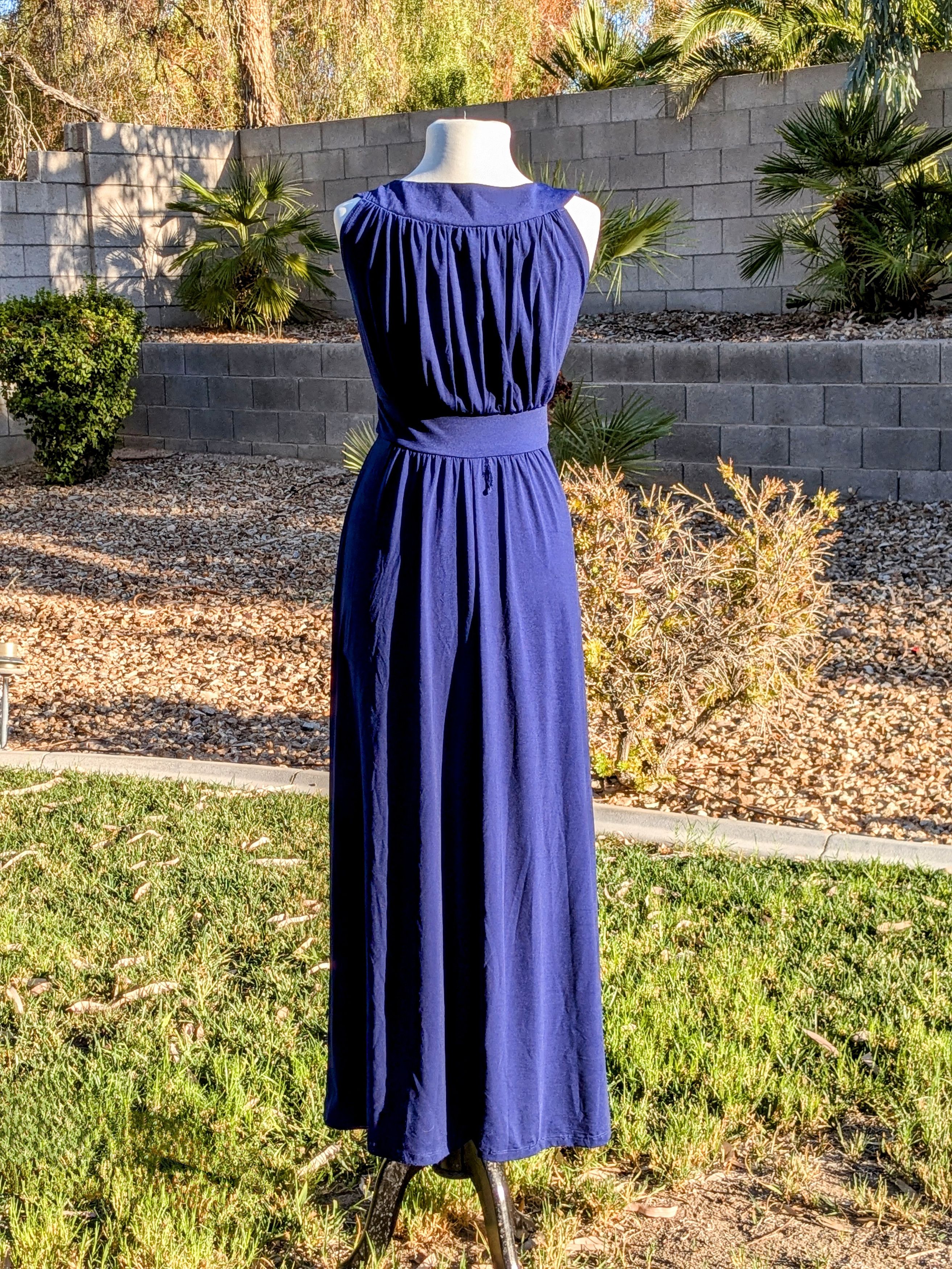 Designer Sandiva Sleeveless Long Maxi Dress MISSING 1-JEWEL Size S / US 4 / IT 40 - 3 Thumbnail