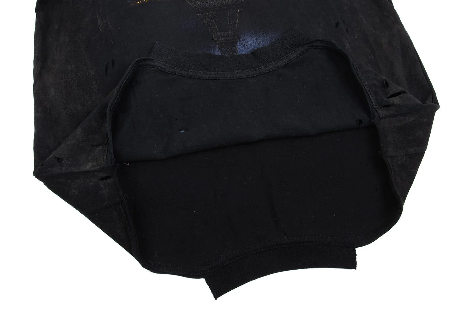 Balenciaga Paris Moon Upside Down Destroyed Print Oversized T-Shirt Size US L / EU 52-54 / 3 - 12 Thumbnail