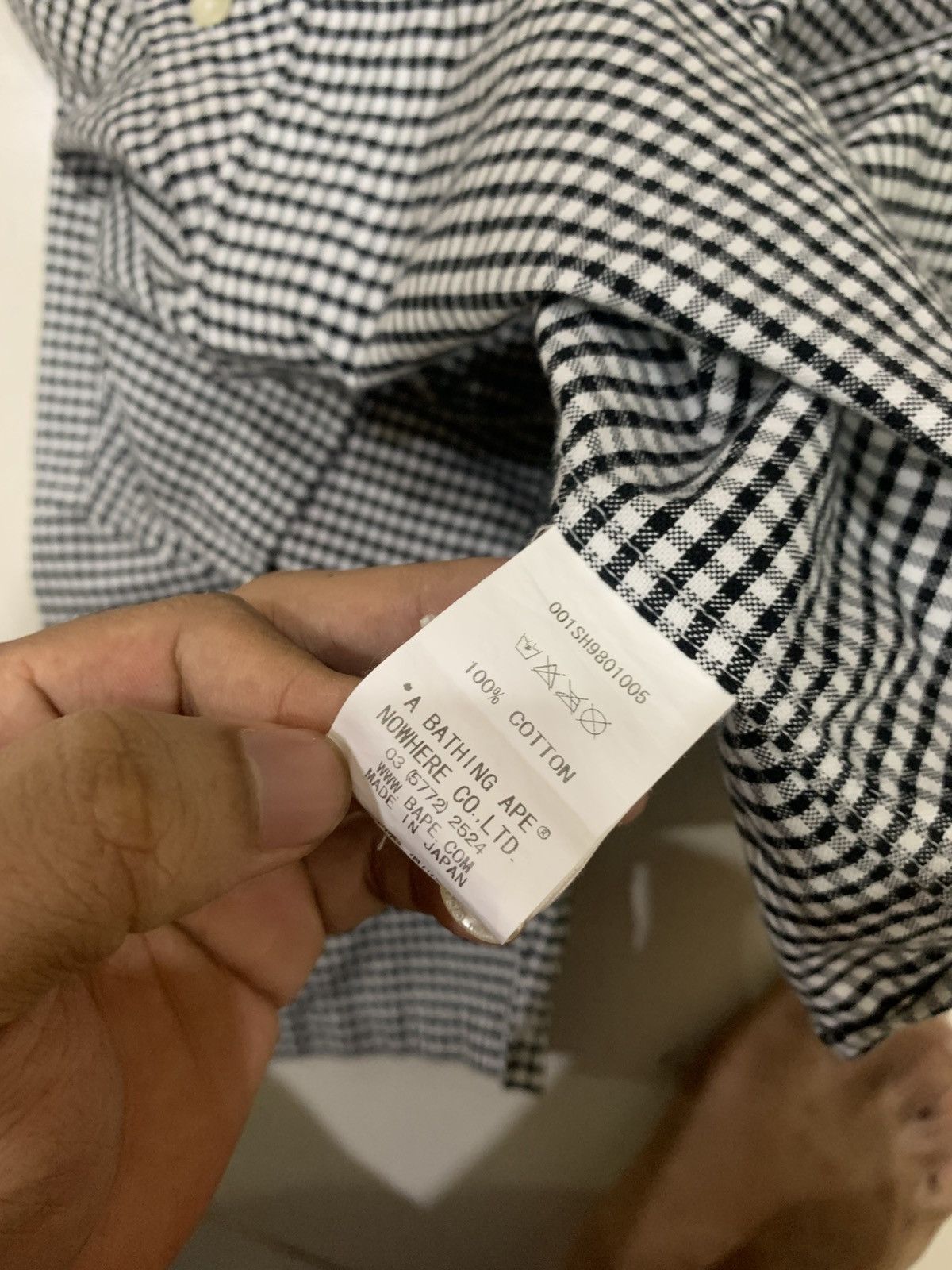 Bape bape short sleve checkered shirt🇯🇵 Size US XL / EU 56 / 4 - 3 Thumbnail