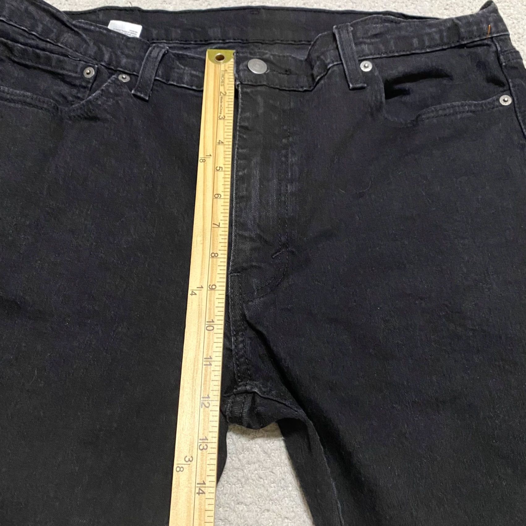 Levi's Levi's 514 Jeans Mens Regular Straight Dark Wash Black Denim Mid Rise 38x30 5-Pocket Levi's Brand/N/A Size US 38 / EU 54 - 7 Thumbnail