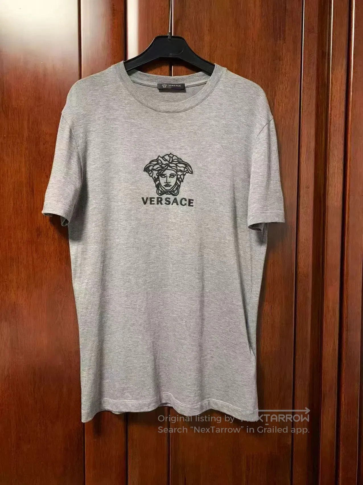 Japanese Brand Versace Men's Medusa Embroidered T-shirt. Size US L / EU 52-54 / 3 - 1 Thumbnail
