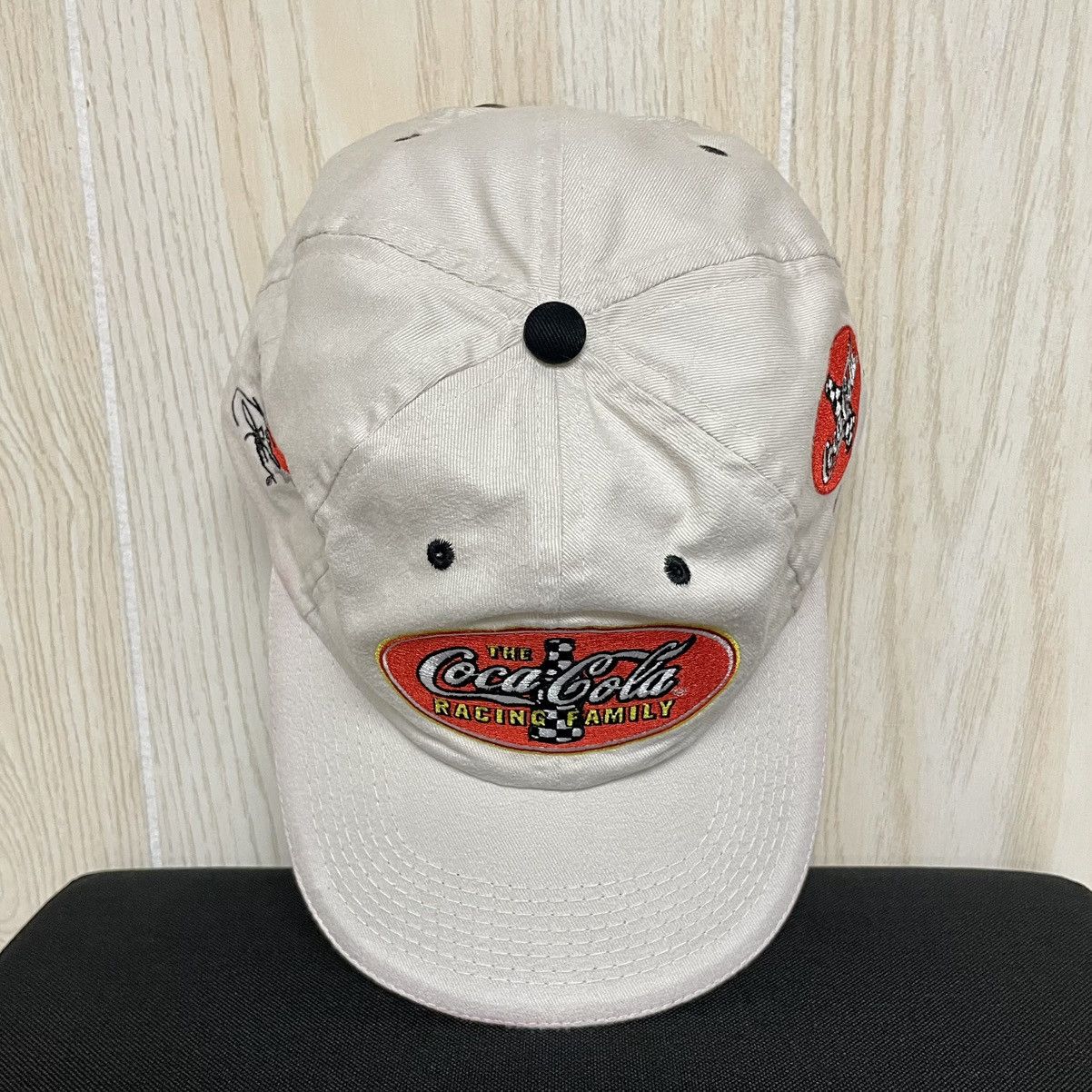 Coca Cola × NASCAR × Vintage Coca Cola Racing Family #20 NASCAR 2003 Dad Hat Baseball Cap Size ONE SIZE - 6 Thumbnail
