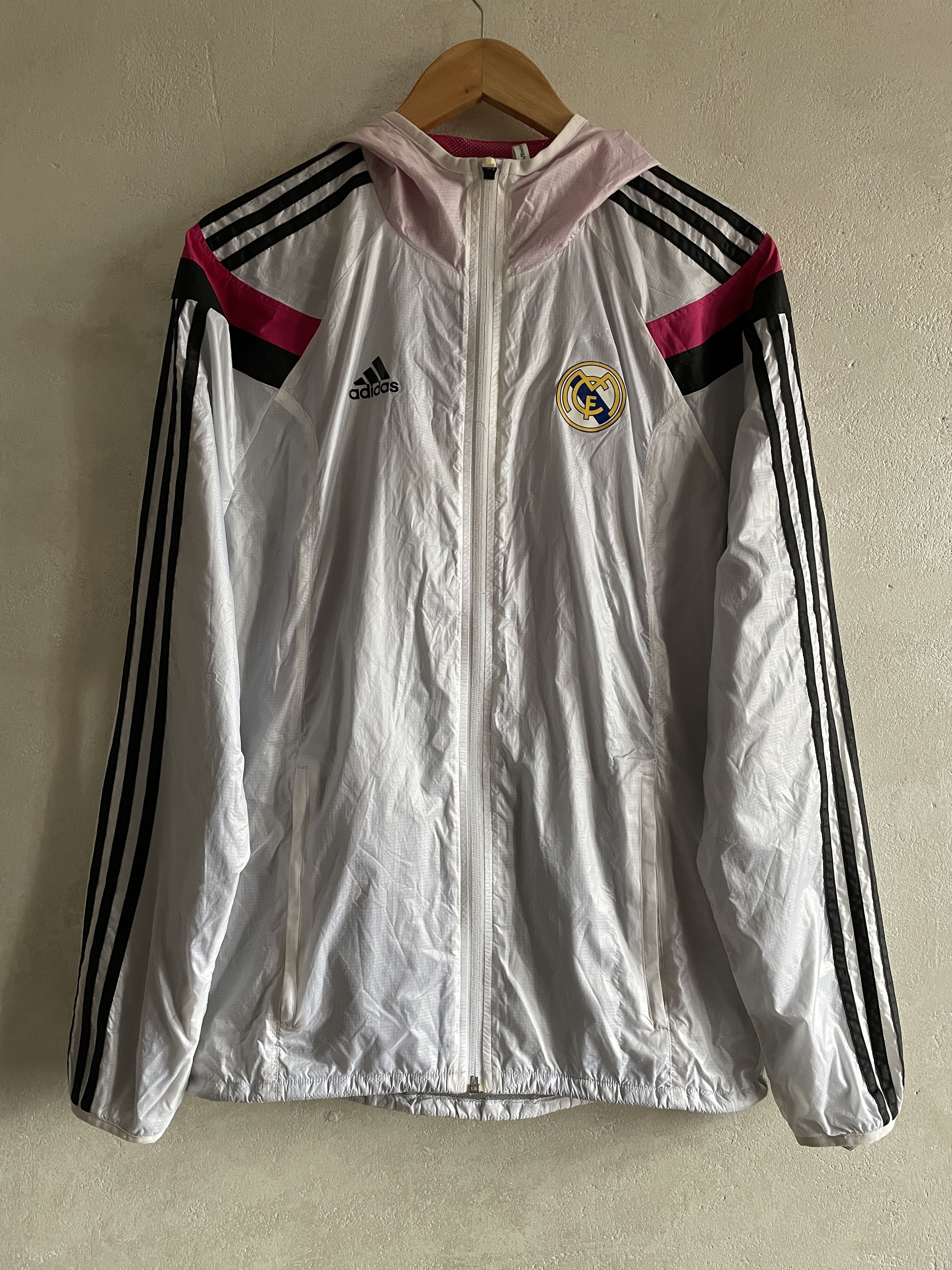 Adidas REAL MADRID 2014 2015 TRAINING TRACK JACKET TOP WALK-OUT Size US S / EU 44-46 / 1 - 1 Thumbnail