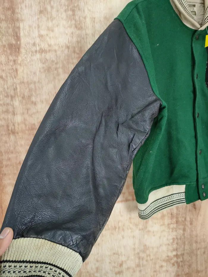 Vintage BOUZ MPS Club varsity wool leather vintage jacket #4094DLAL Size US M / EU 48-50 / 2 - 16 Thumbnail