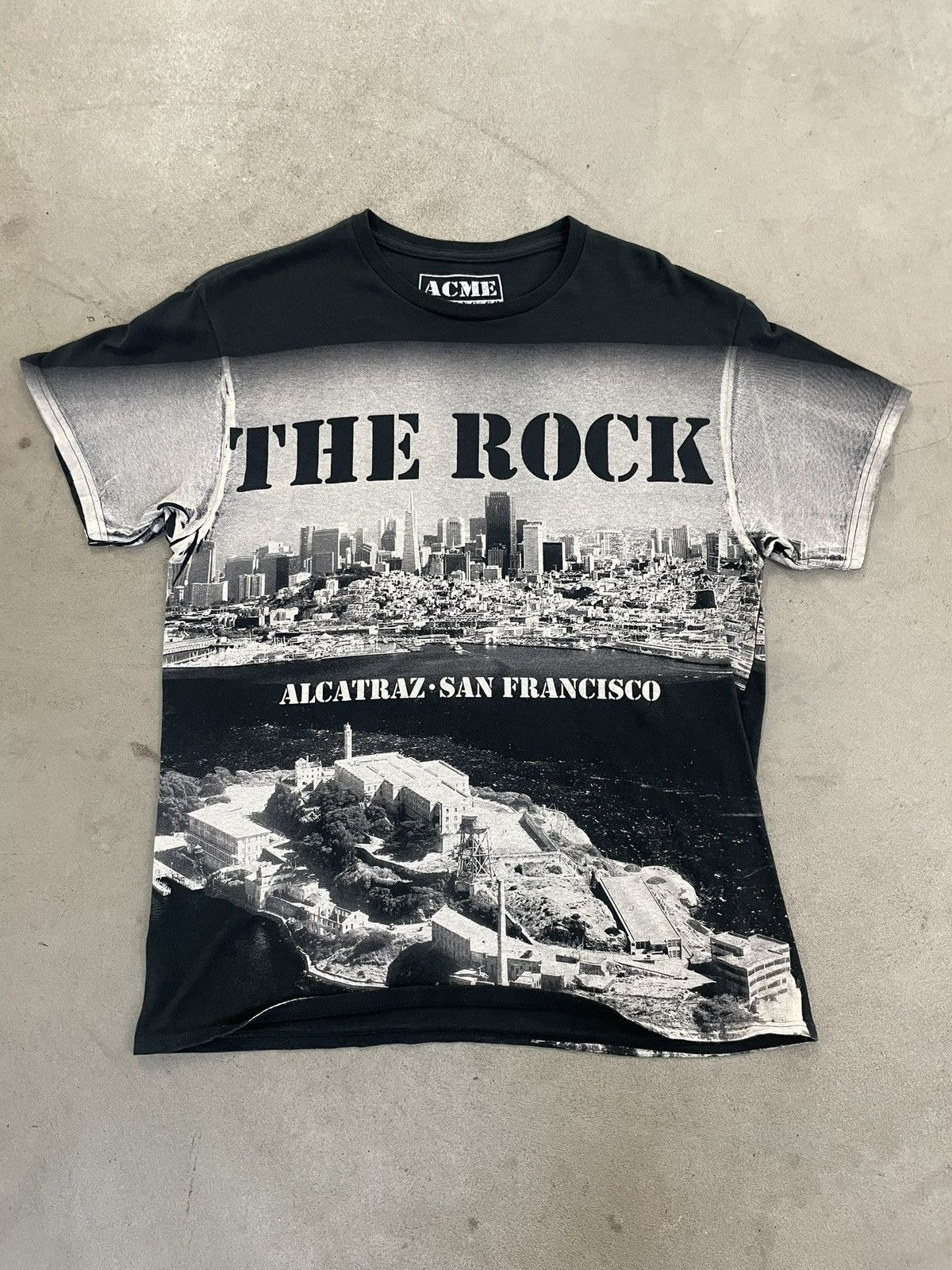 Vintage ULTRA RARE Acme trading CO THE ROCK San Fransico heavy tee Size US L / EU 52-54 / 3 - 1 Thumbnail