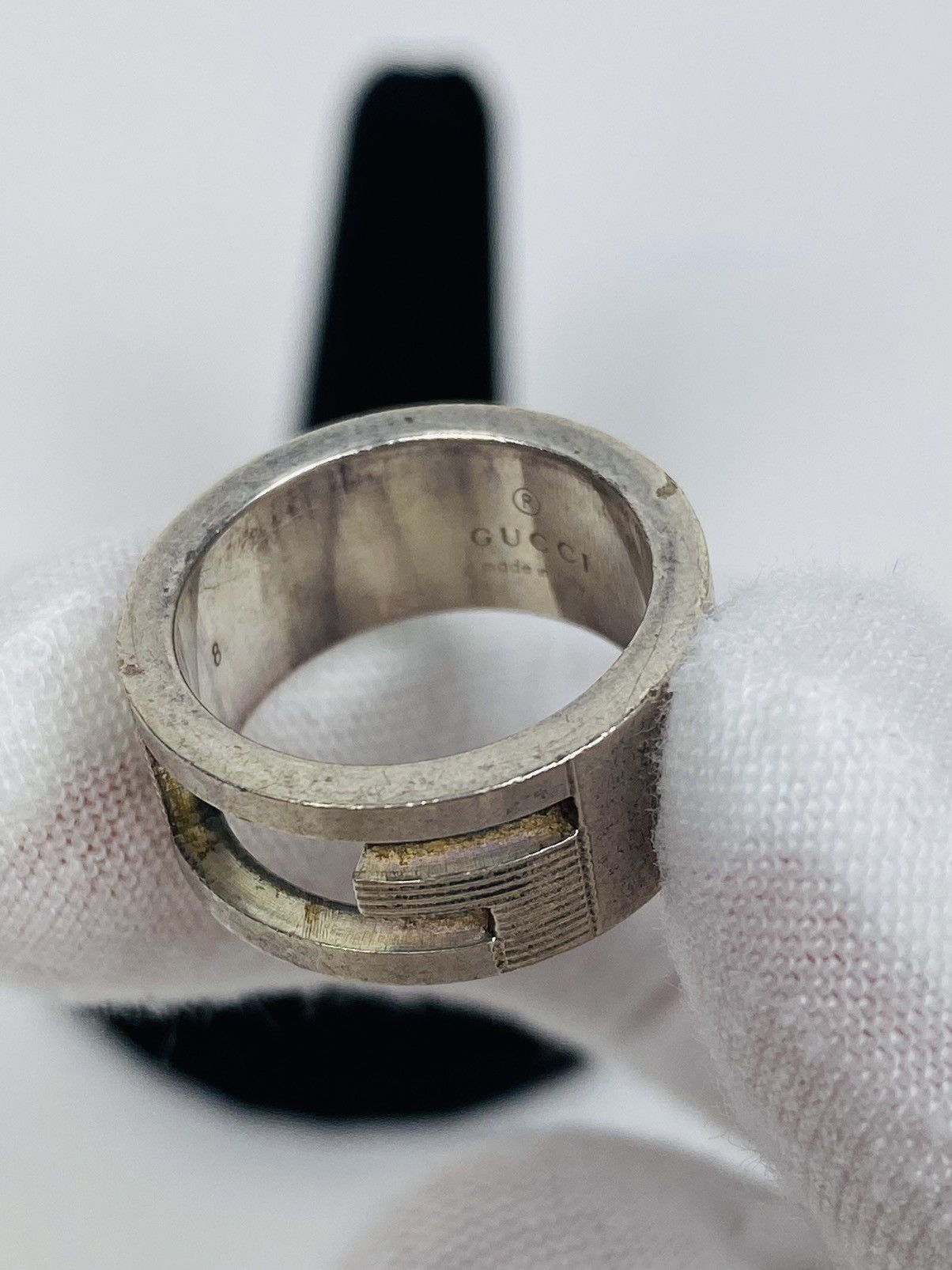 Gucci Gucci .925 Silver G Ring Size IT 8 Size ONE SIZE - 2 Thumbnail