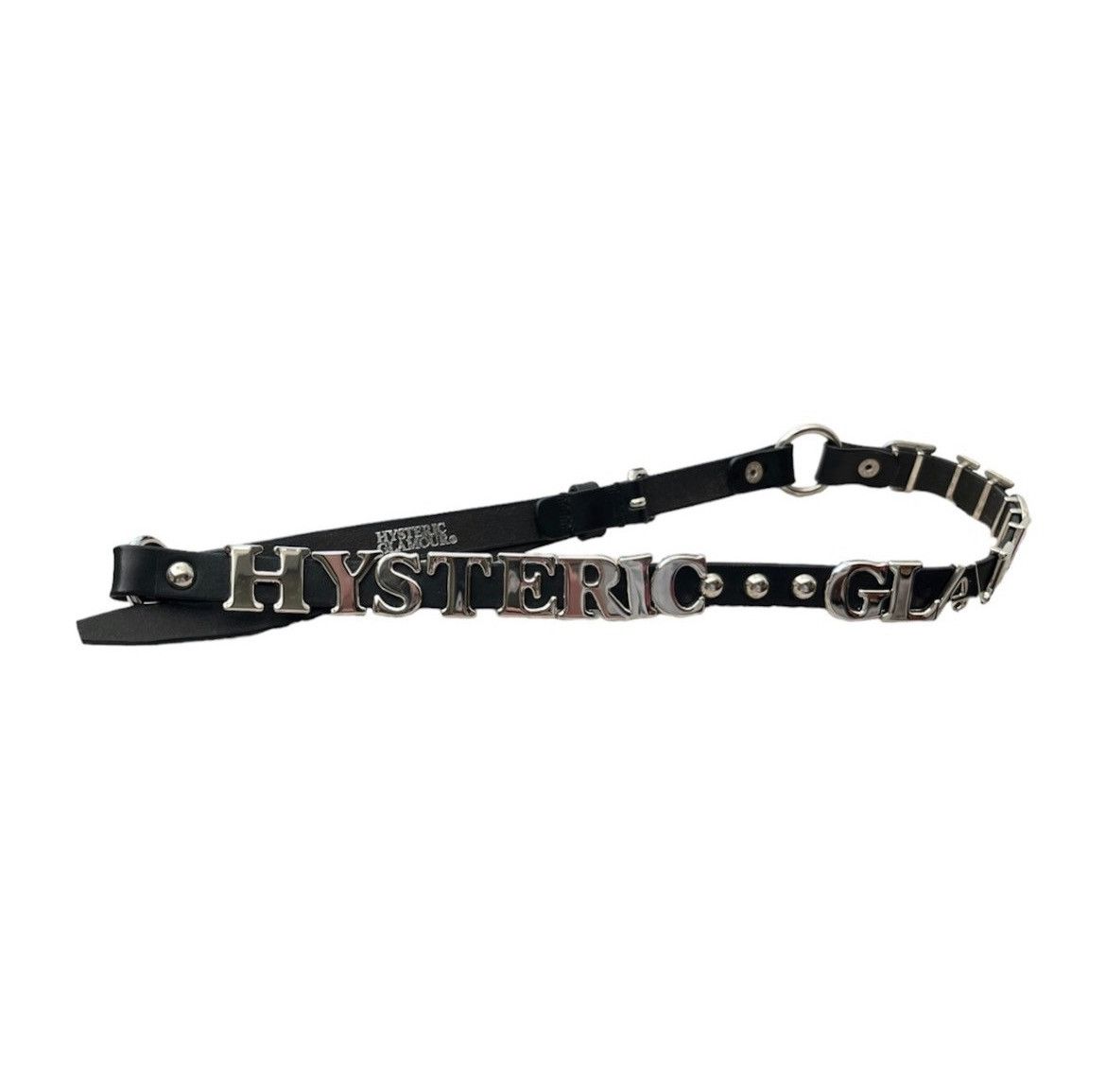 image of Archival Clothing x Hysteric Glamour Hysteric Spell Out Belt in Black, Men's