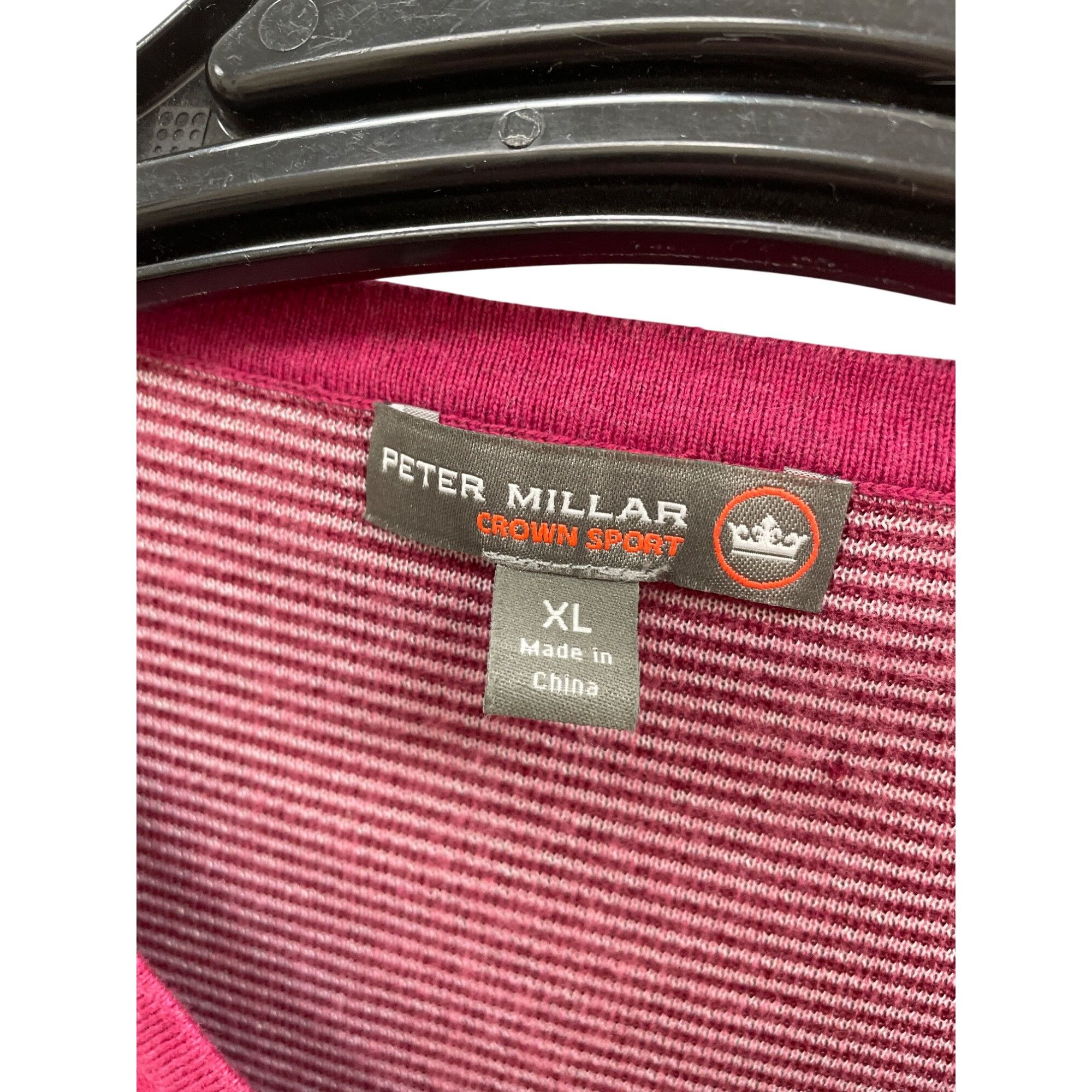 Peter Millar Peter Millar Crown Sport Mens Red V-Neck Sweater Size XL SKU Size US XL / EU 56 / 4 - 16 Thumbnail