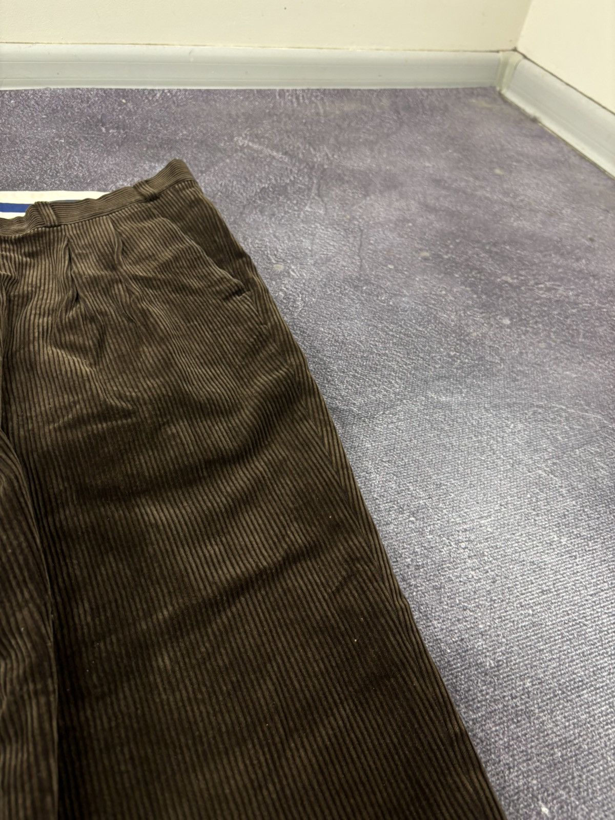 SCABAL Scabal Men’s Brown Cotton Blend Corduroy Pants Trousers Size US 34 / EU 50 - 7 Thumbnail
