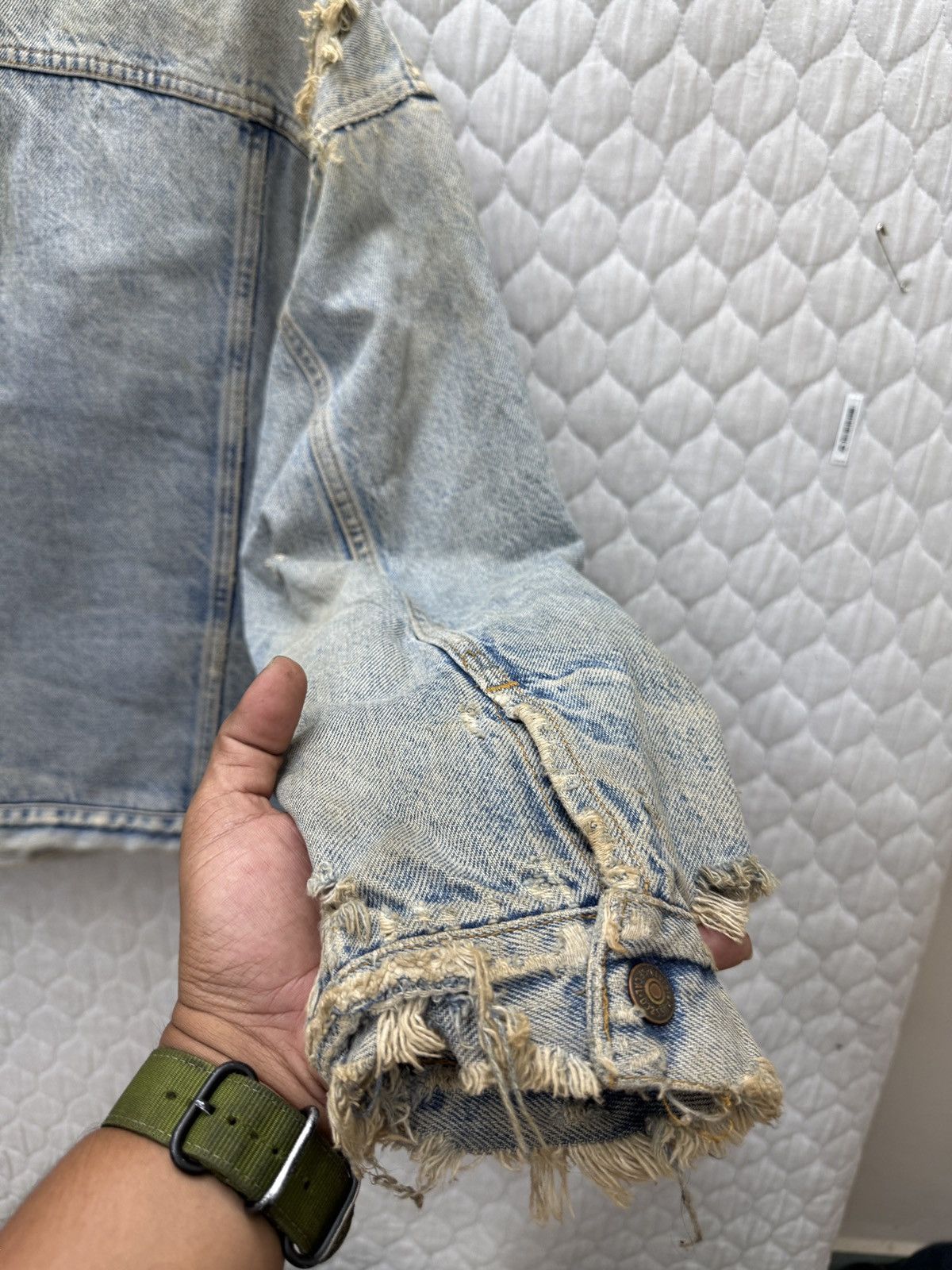 Levi's 🔥🔥💥STEALS VTG LEVIS SHERPA DISTRESSED JACKET Size US M / EU 48-50 / 2 - 18 Thumbnail