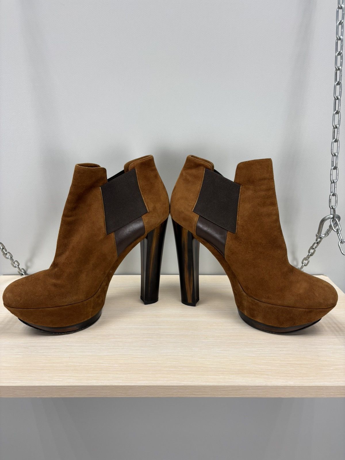 Casadei Womens heels Casadei Size 10 Color Brown Size US 10 / IT 40 - 9 Thumbnail