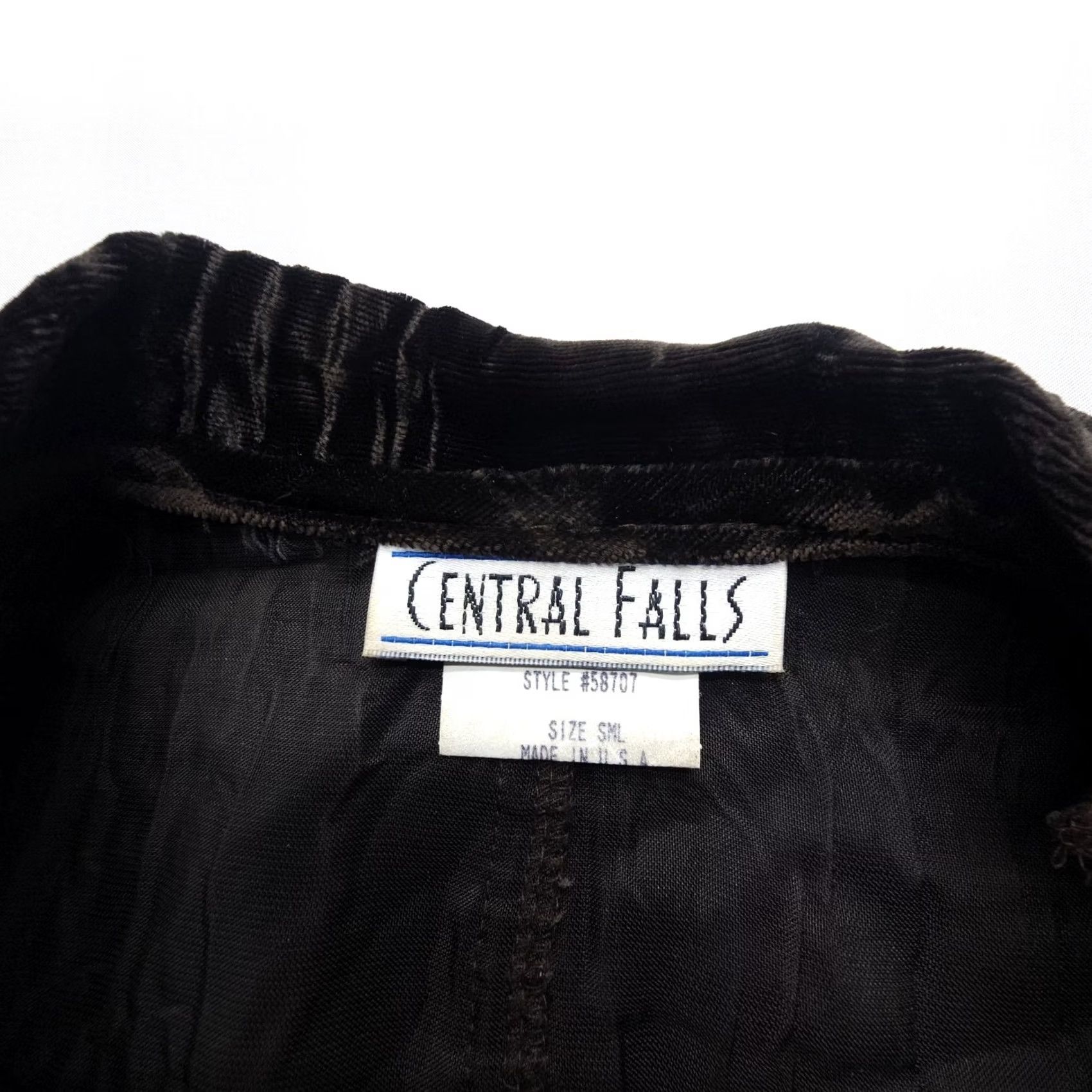 Velvet VTG Central Falls Western Crushed Velvet Vest Womens S Dark Brown USA Rodeo Mens Size S / US 4 / IT 40 - 3 Thumbnail
