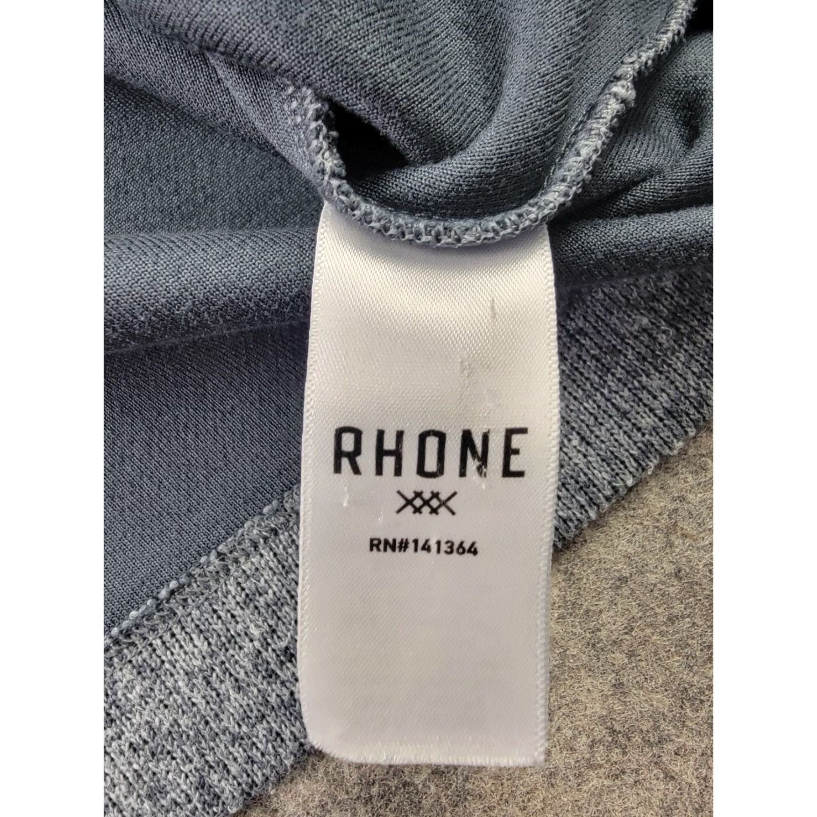 Rhone Rhone Commuter Sweater Mens M Blue 1/4 Zip Pullover Regular Navy Blue Embroidered Logo Size US M / EU 48-50 / 2 - 5 Thumbnail