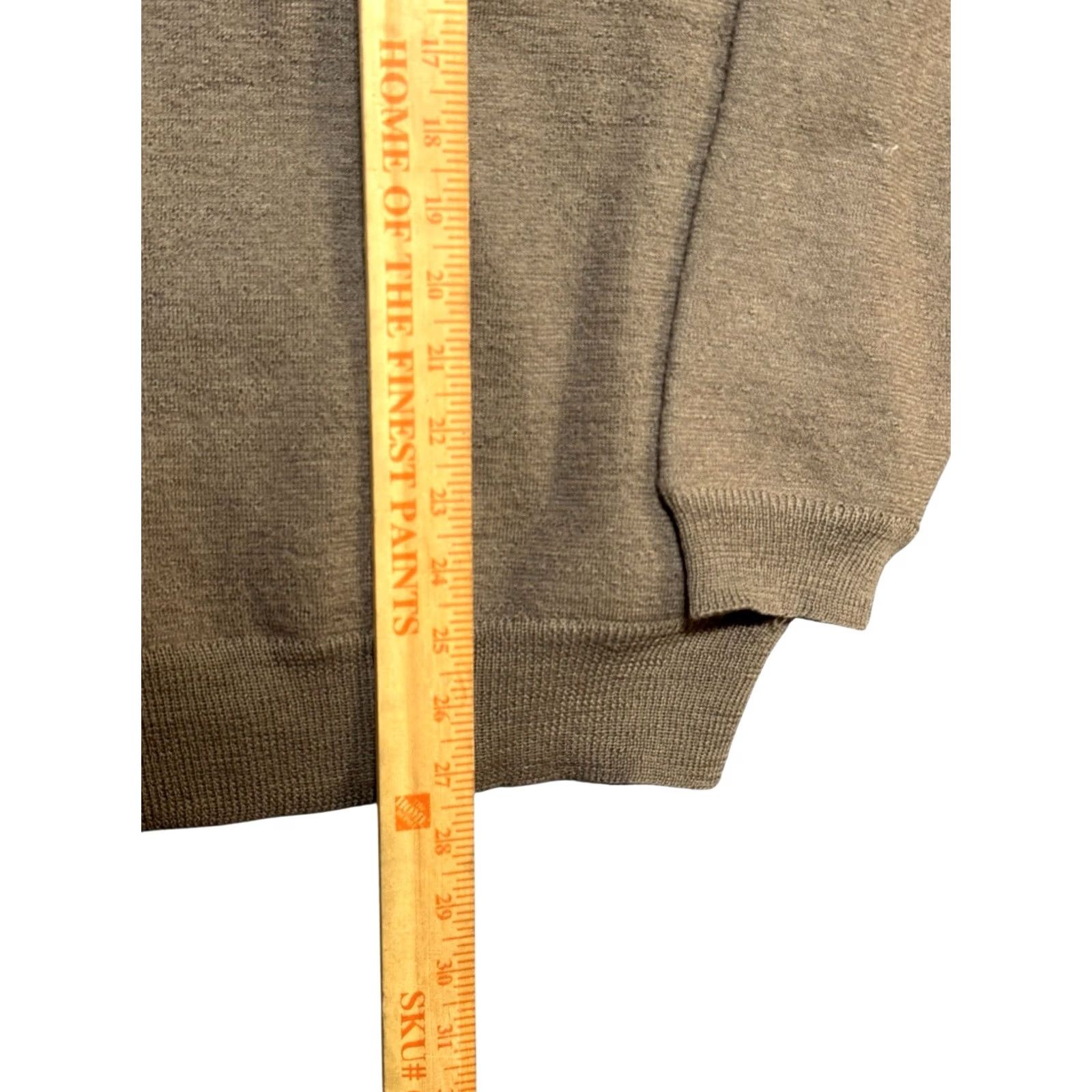 Orvis Orvis Quarter 1/4 Zip Sweater Mens Sz M Wool Brown Knit Fleece Pullover Size US XL / EU 56 / 4 - 4 Thumbnail