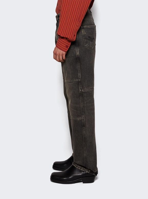 Martine Rose o1mle0326 Panelled Jeans in Black Size US 30 / EU 46 - 3 Thumbnail