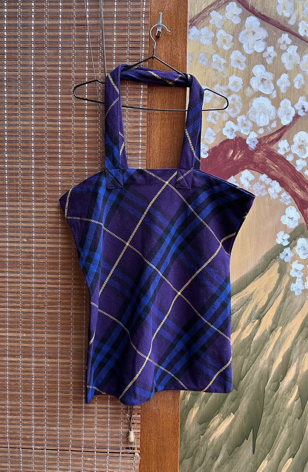 Burberry Burberry London Large Purple Nova Check Fabric Tote Bag Size ONE SIZE - 1 Thumbnail