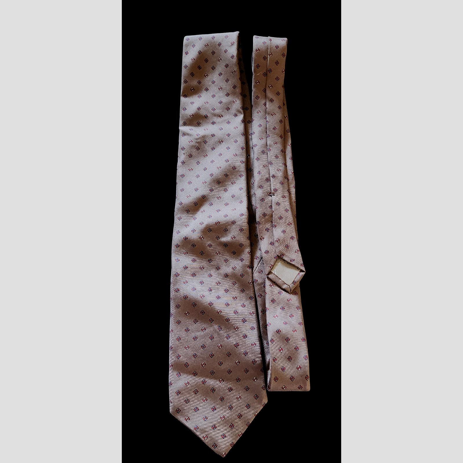 Christian Dior Monsieur Christian Dior Beige Satin Men's Tie Size ONE SIZE - 2 Thumbnail