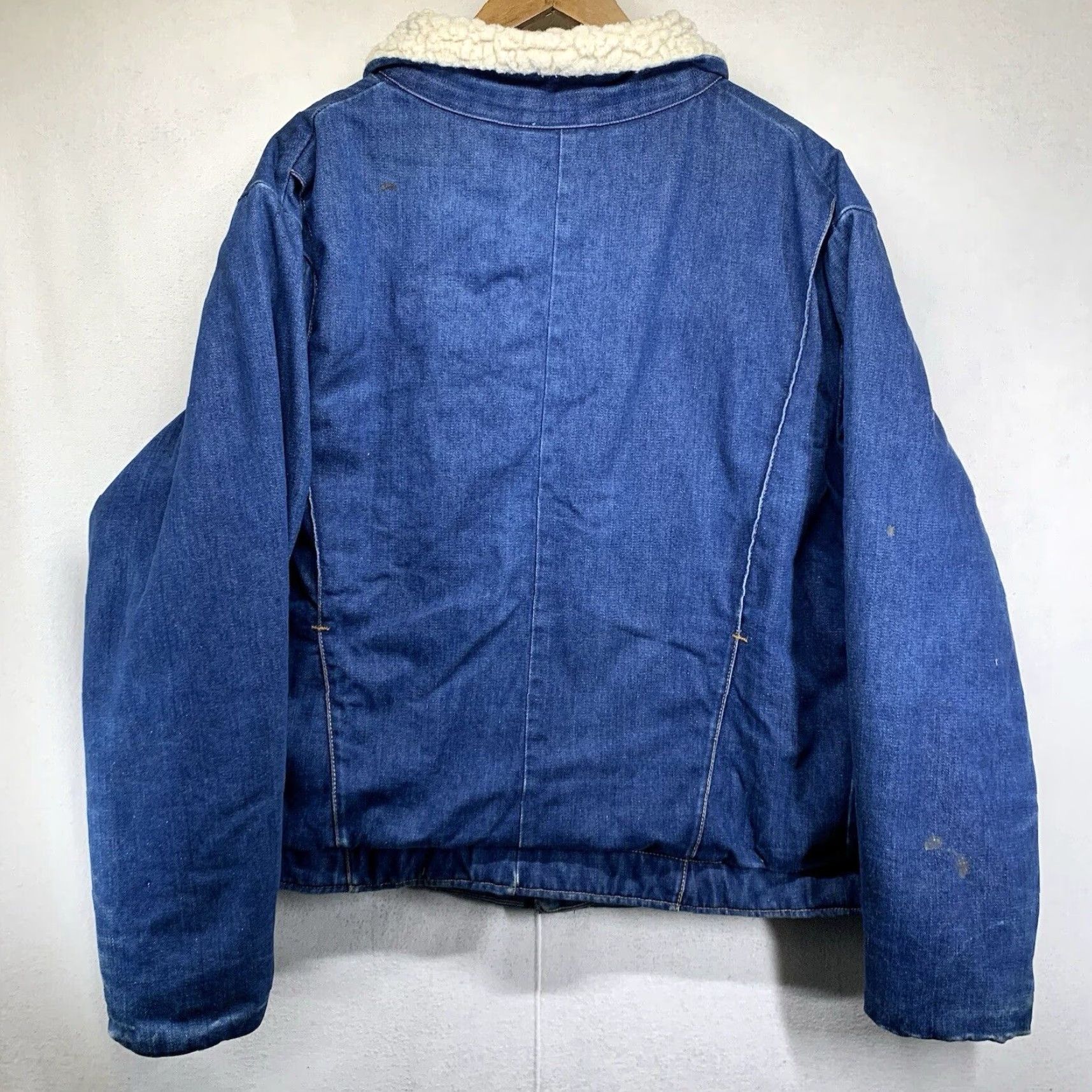 Vintage VINTAGE Key Imperial Denim Jacket Men L Blue 80s Grunge Trucker Workwear All Seasons Size US 33 - 3 Thumbnail